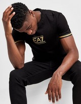 Emporio Armani EA7 T-Shirt con Logo Oro