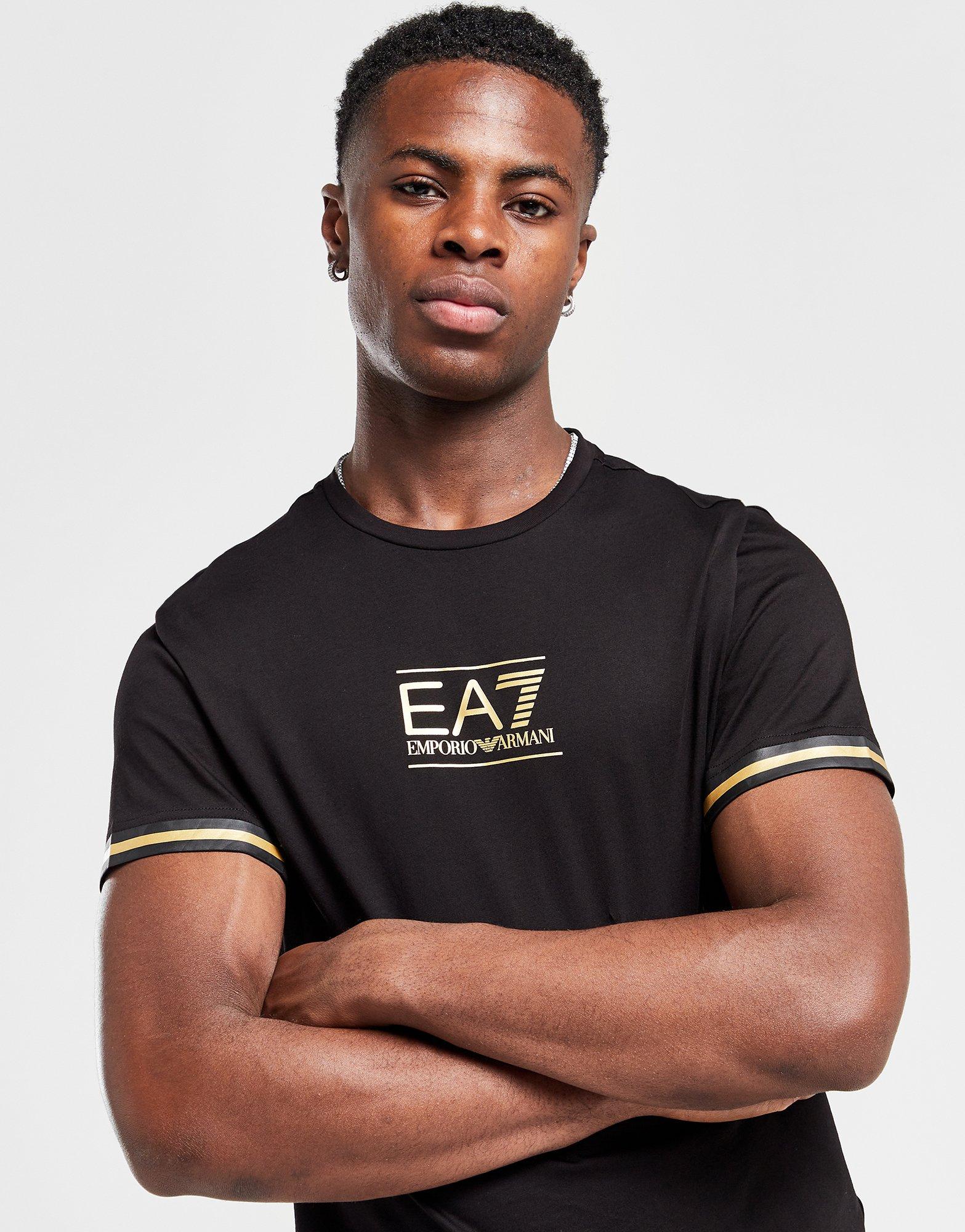EA7 Emporio Armani Gold Logo T-Shirt