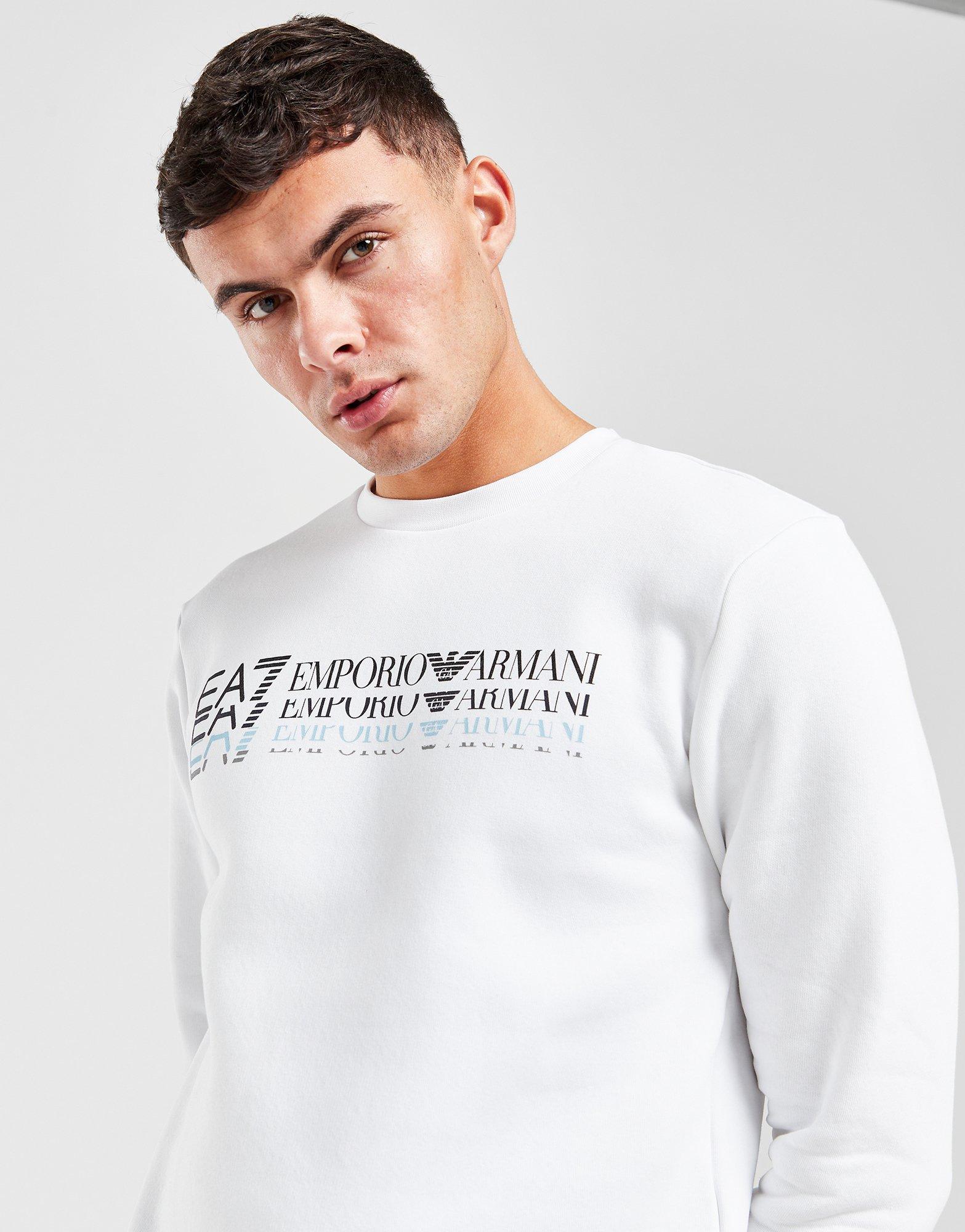EA7 Emporio Armani Fade Logo Crew Sweatshirt