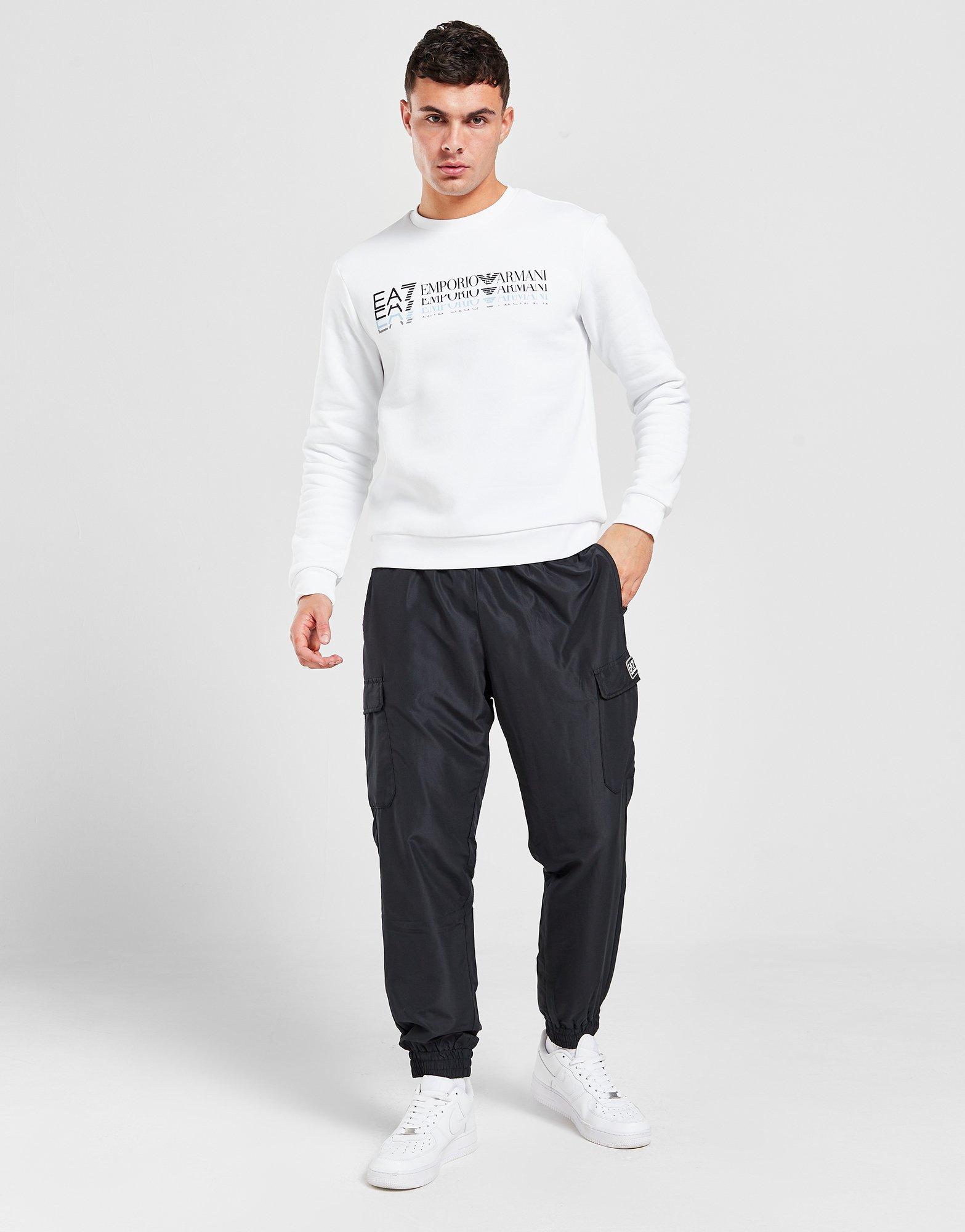 EA7 Emporio Armani Fade Logo Crew Sweatshirt