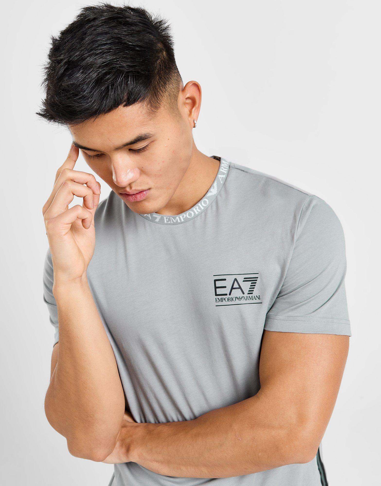 Grey ea7 2024 t shirt