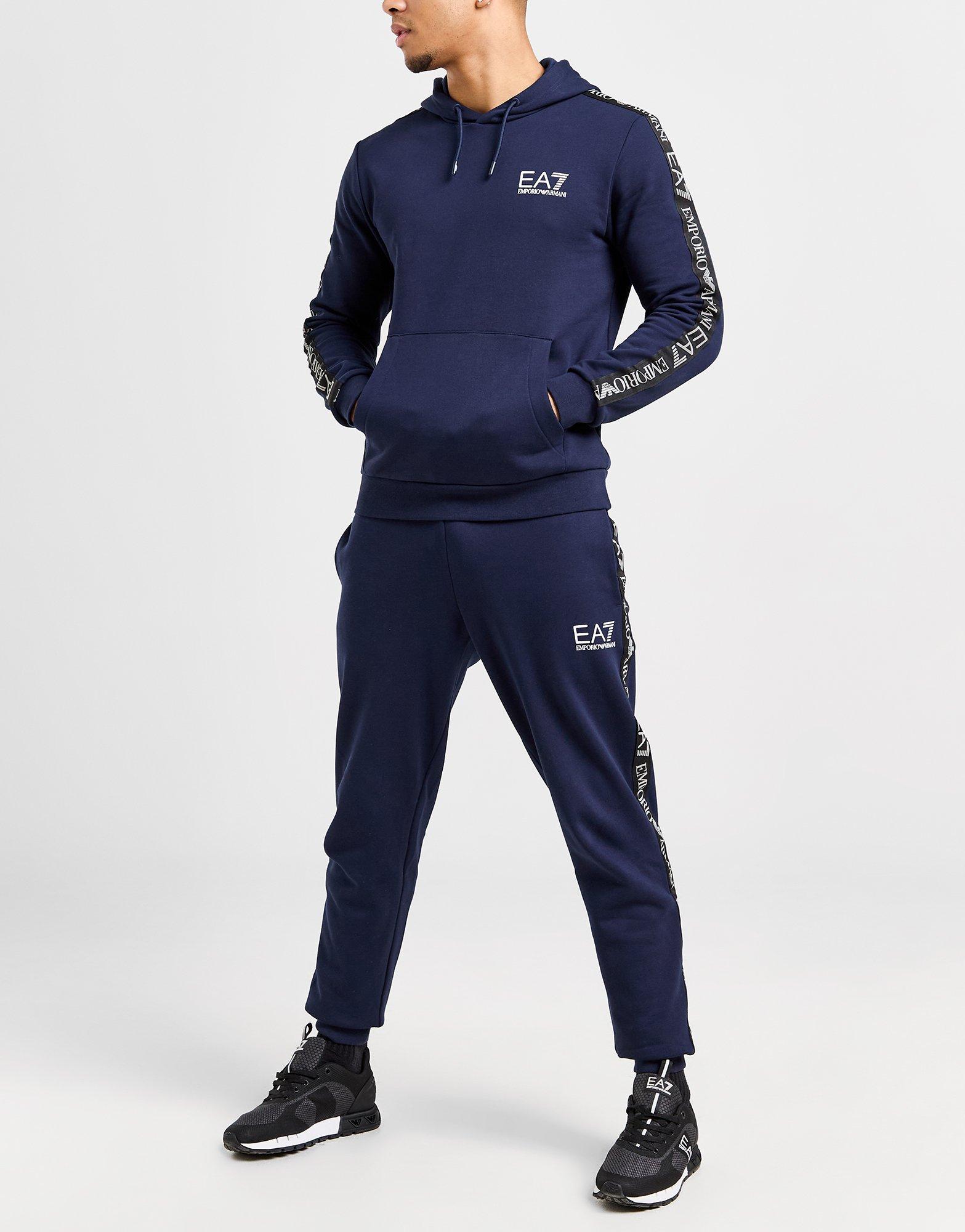 Blue ea7 hot sale tracksuit