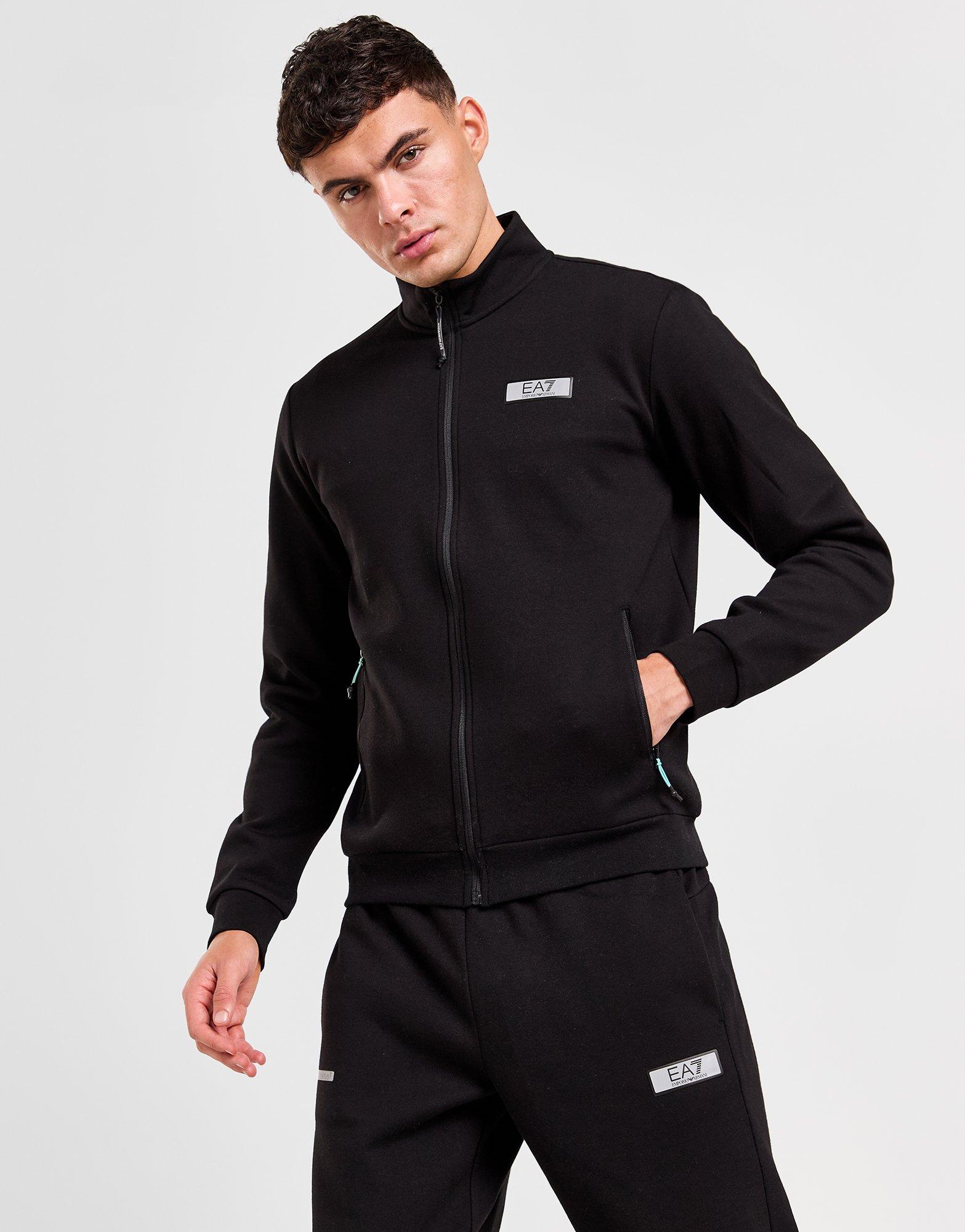 Black Emporio Armani EA7 Natural VENTUS7 Full Zip Tracksuit | JD Sports UK