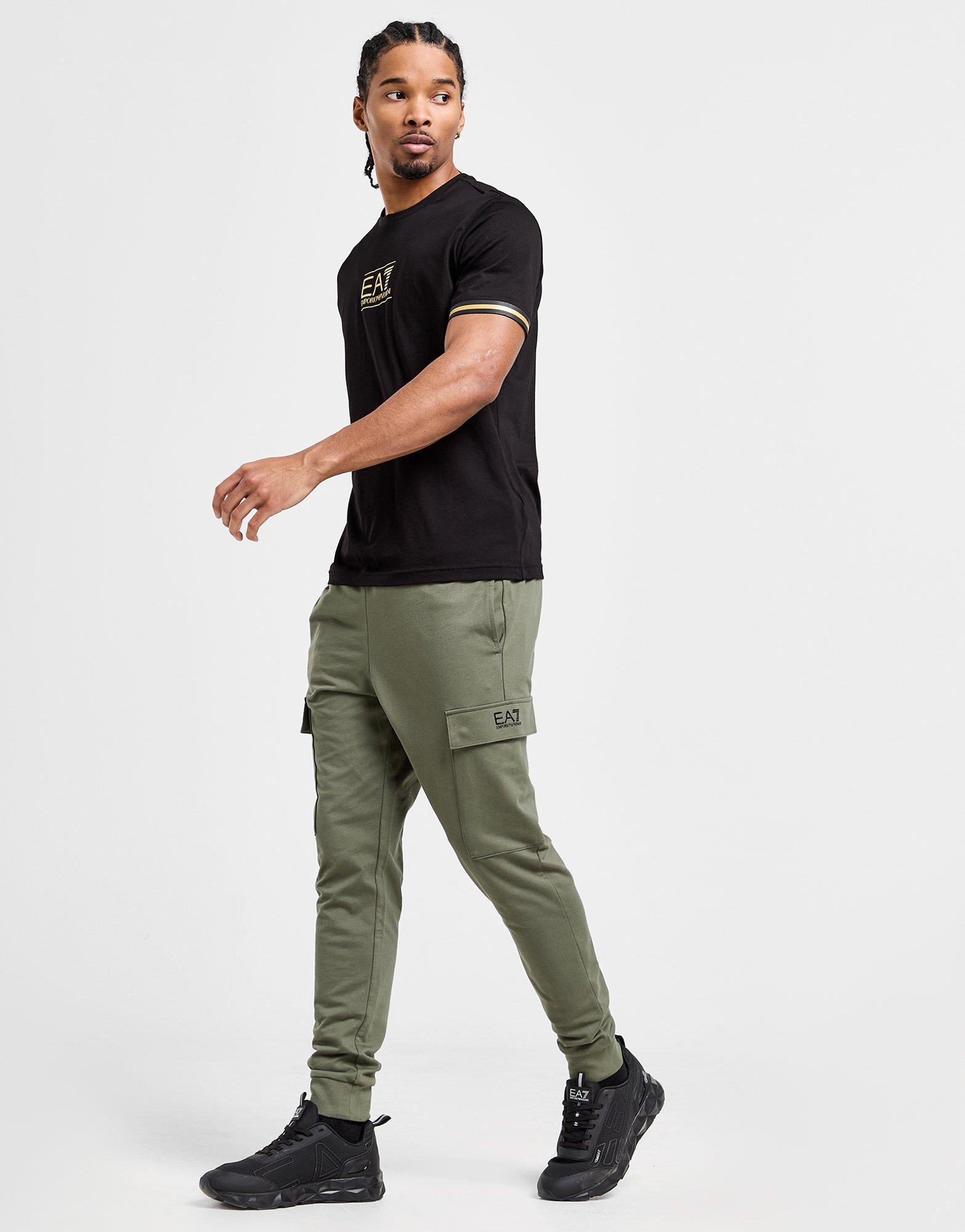 Plus Size French Terry Cargo Pocket Joggers - Denim