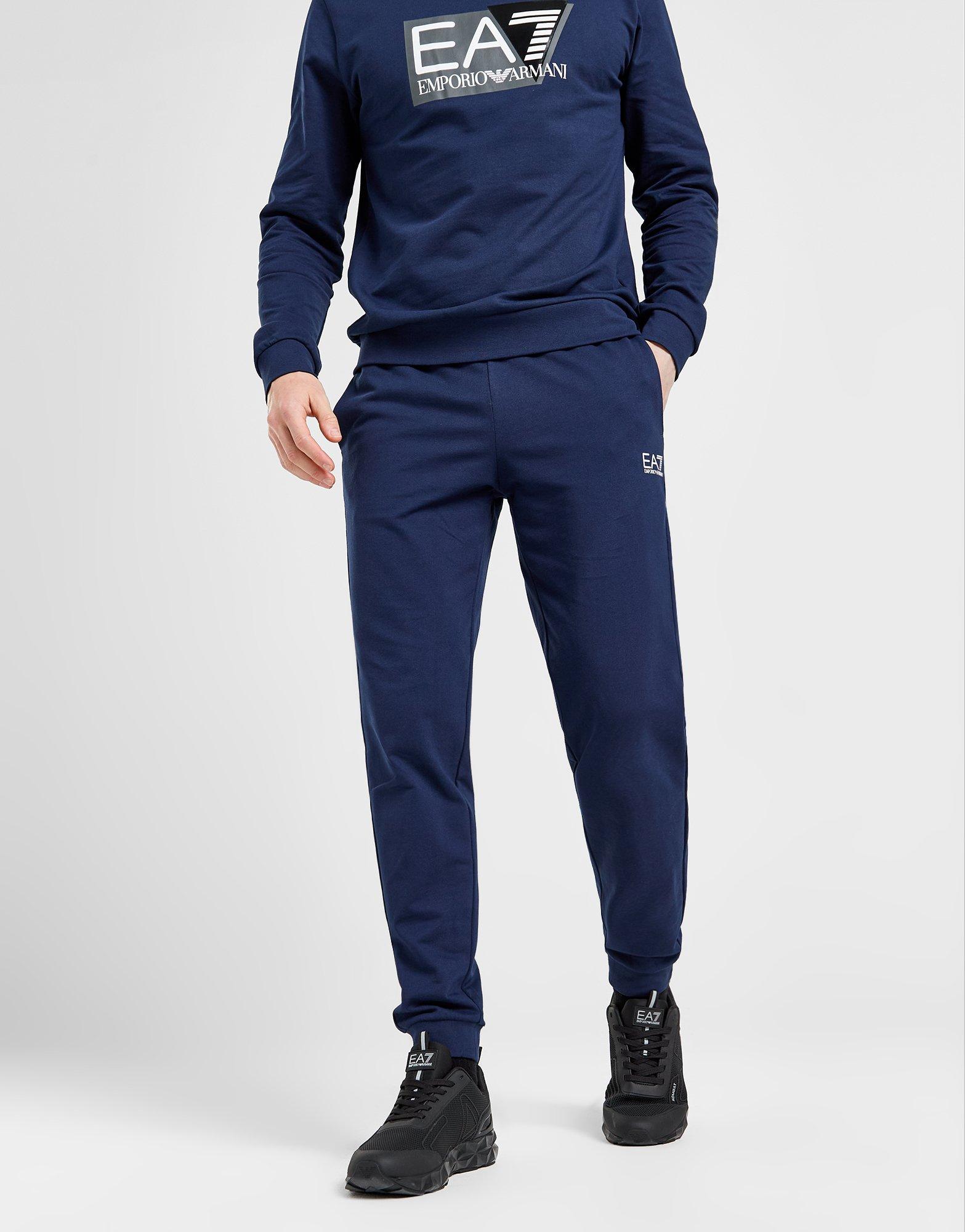 Navy blue cheap ea7 tracksuit