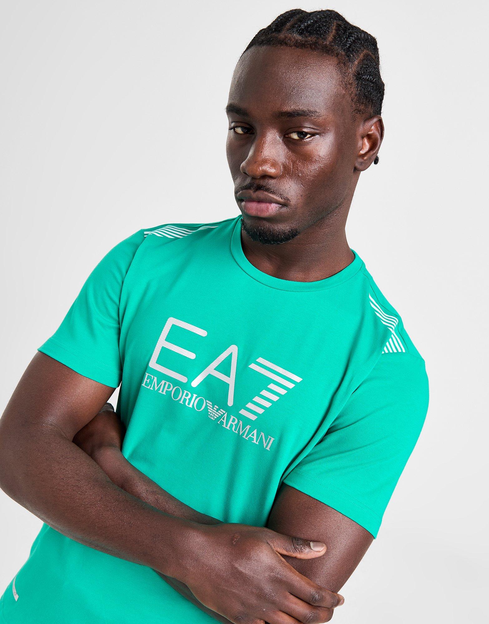 Ea7 blue t clearance shirt