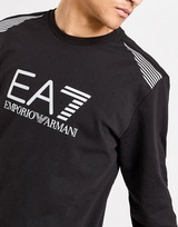 Emporio Armani EA7 7 Lines Cotton-Blend Logo Crew Sweatshirt