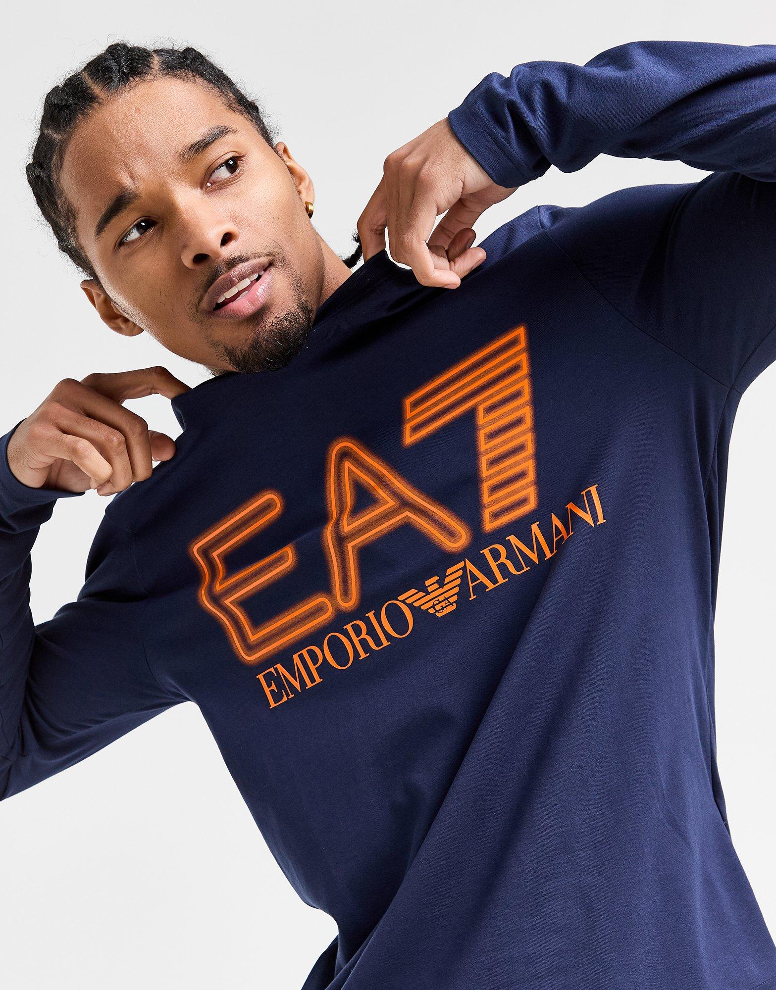 EA7 Emporio Armani Large Logo Long Sleeve T-Shirt