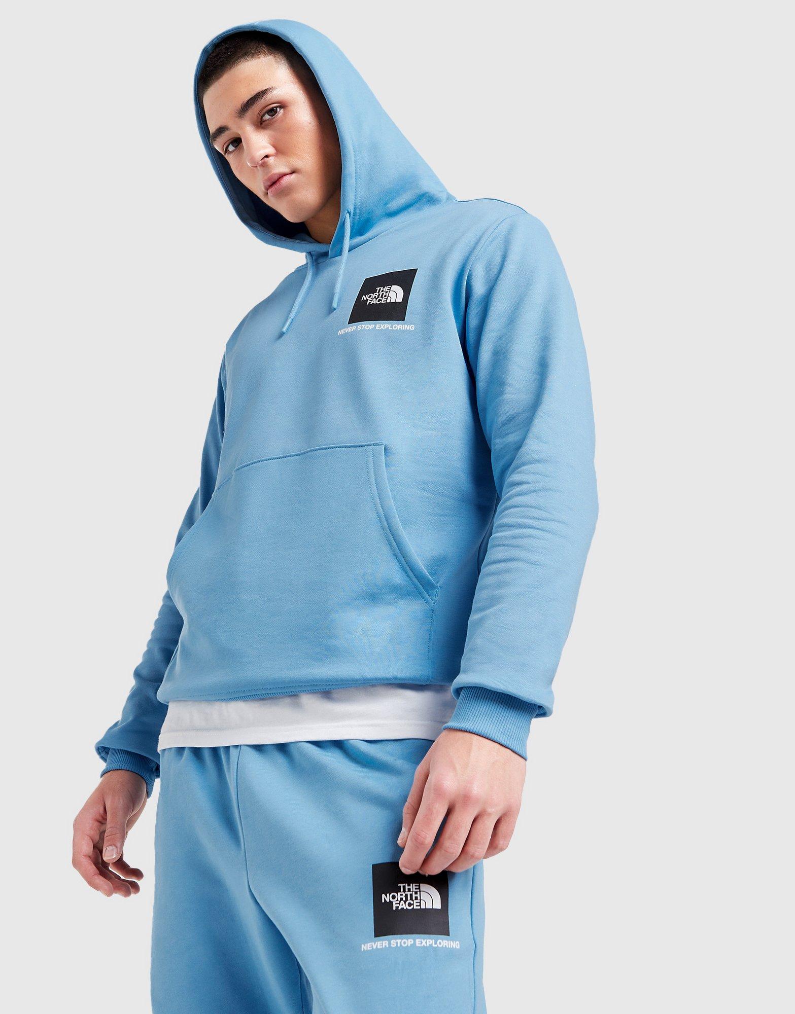 Blue shop face hoodie