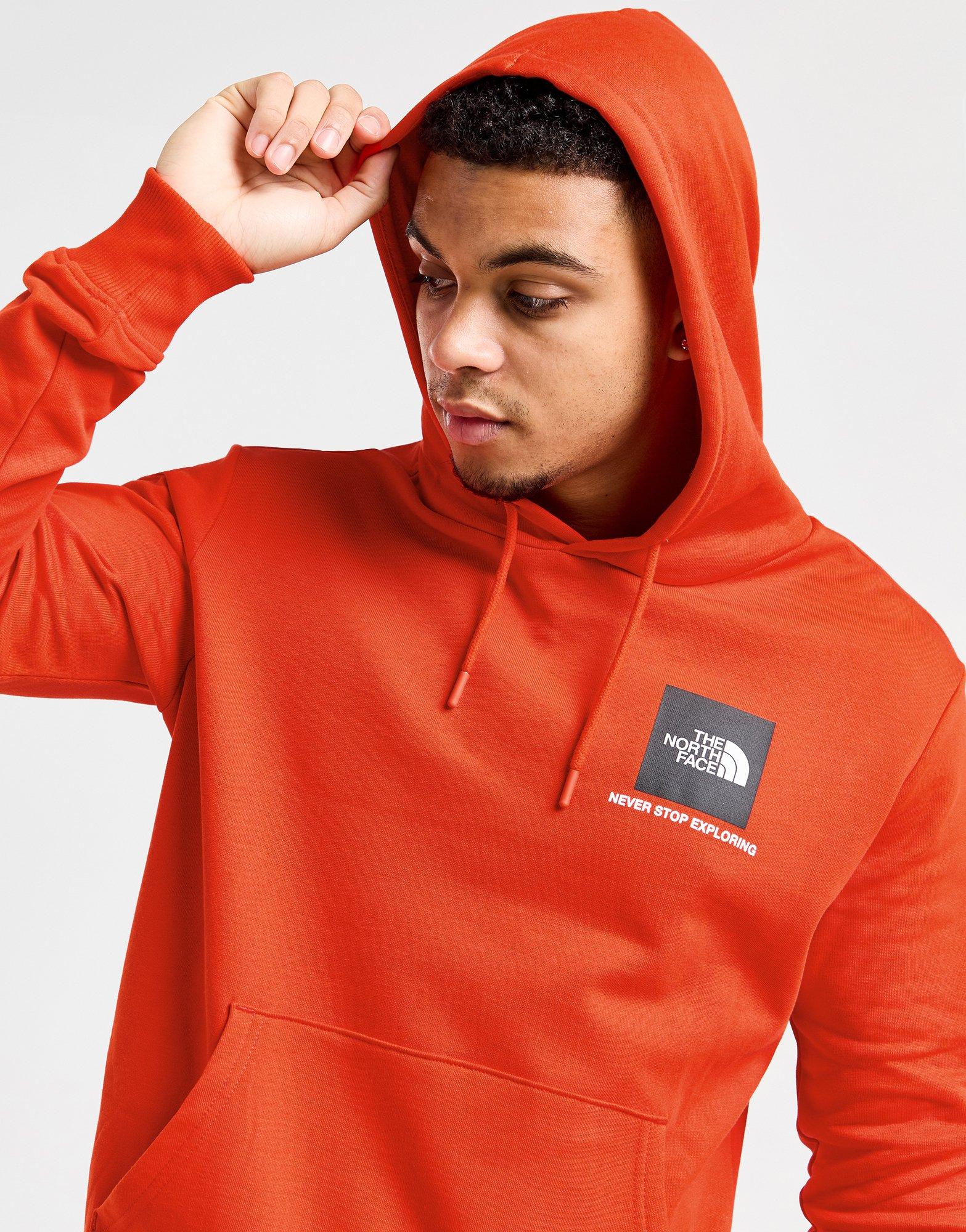 Mens red on sale north face hoodie