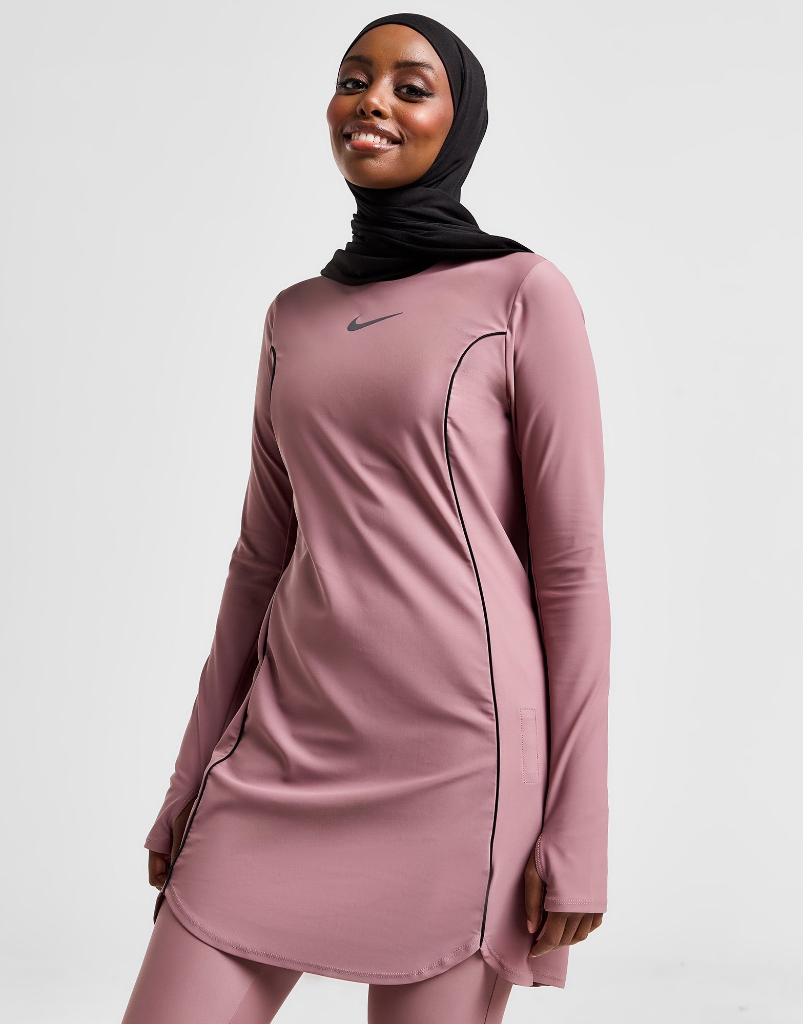 Pink Nike Long Sleeve Swim Tunic | JD Sports UK