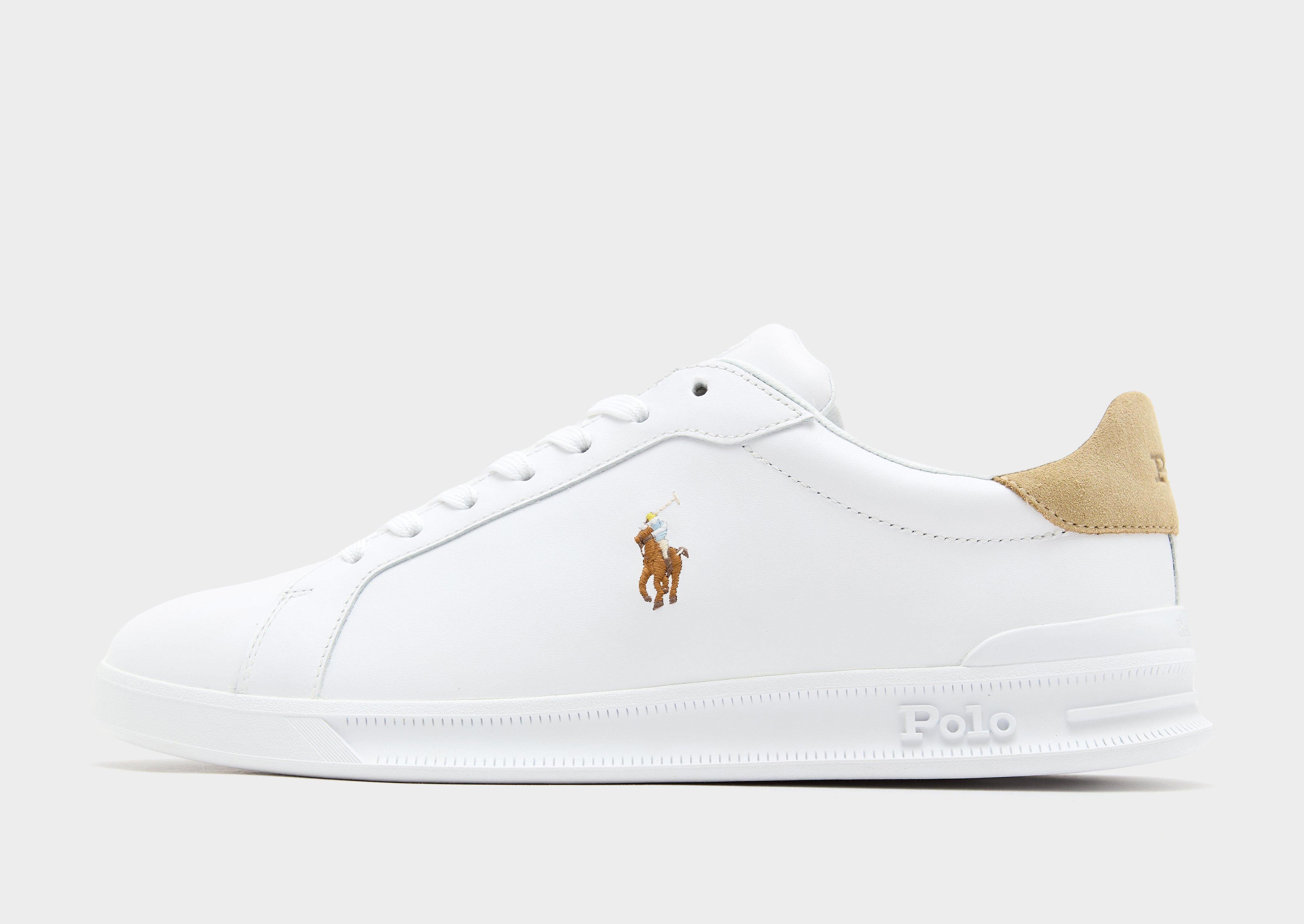 White Polo Ralph Lauren Heritage Court - JD Sports Global