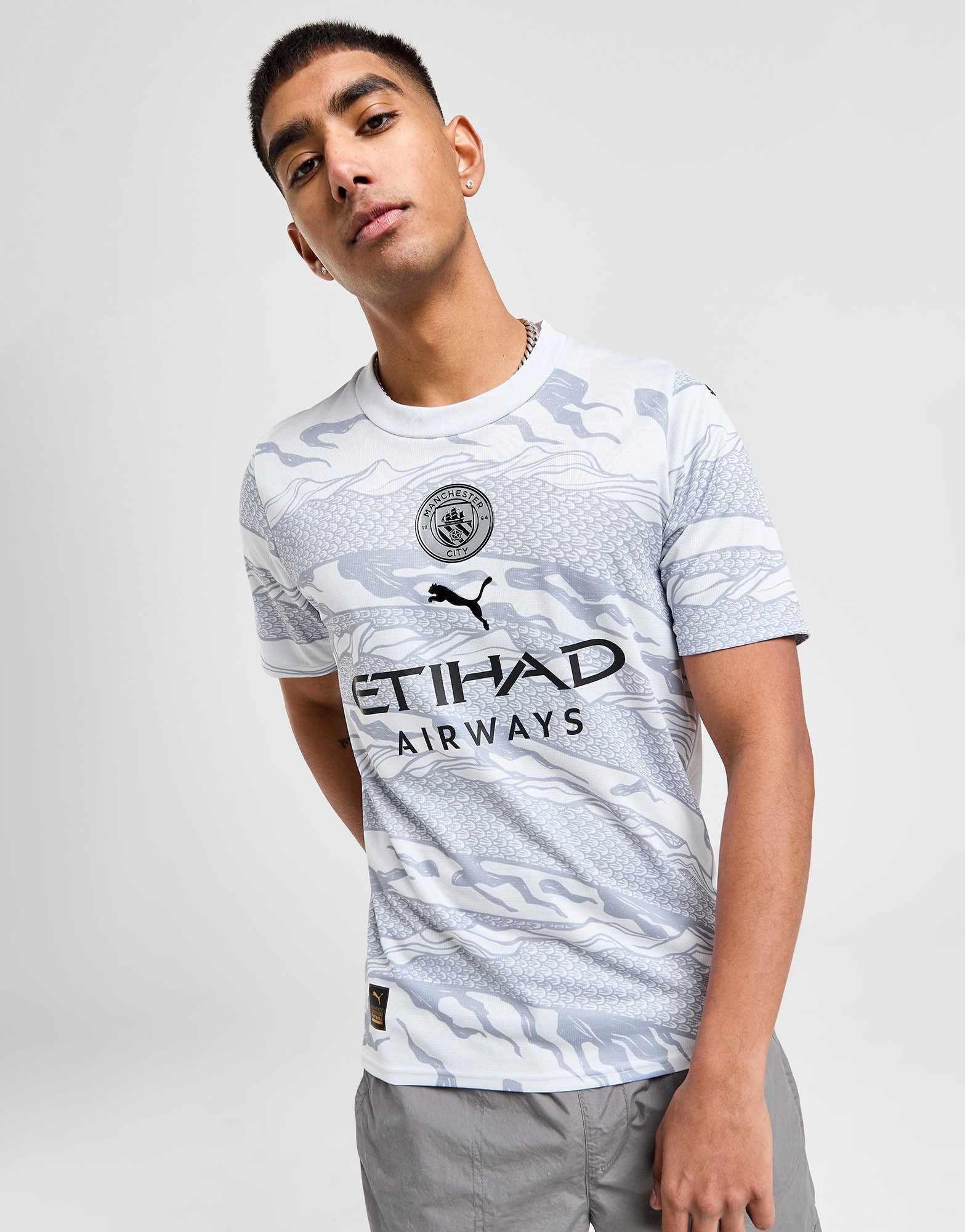 Puma Manchester City FC Year Of The Dragon Shirt em Cinzento JD Sports