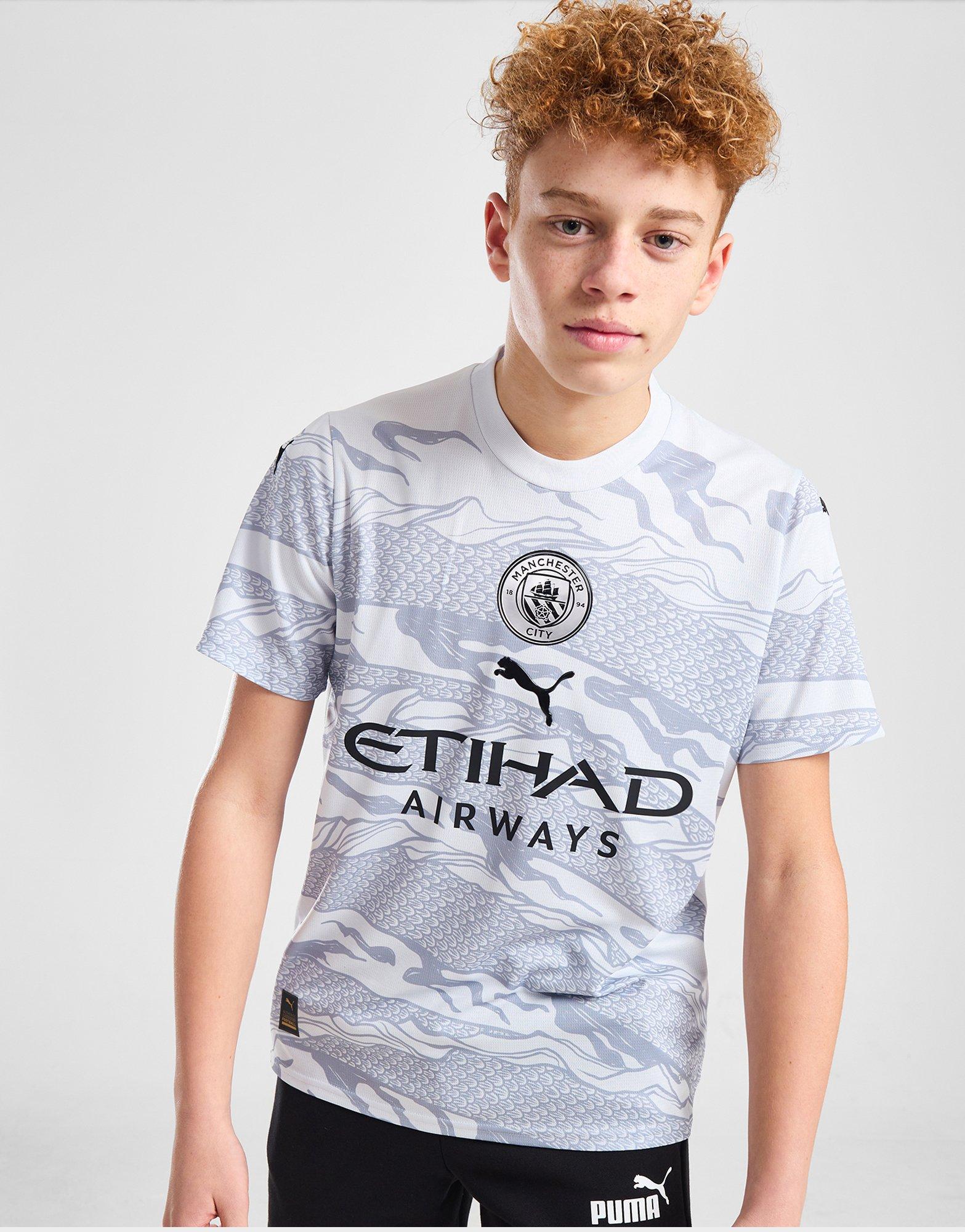 Grey Puma Manchester City FC Year Of The Dragon Shirt Junior