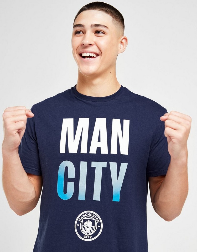 Official Team T-Shirt Manchester City FC Block