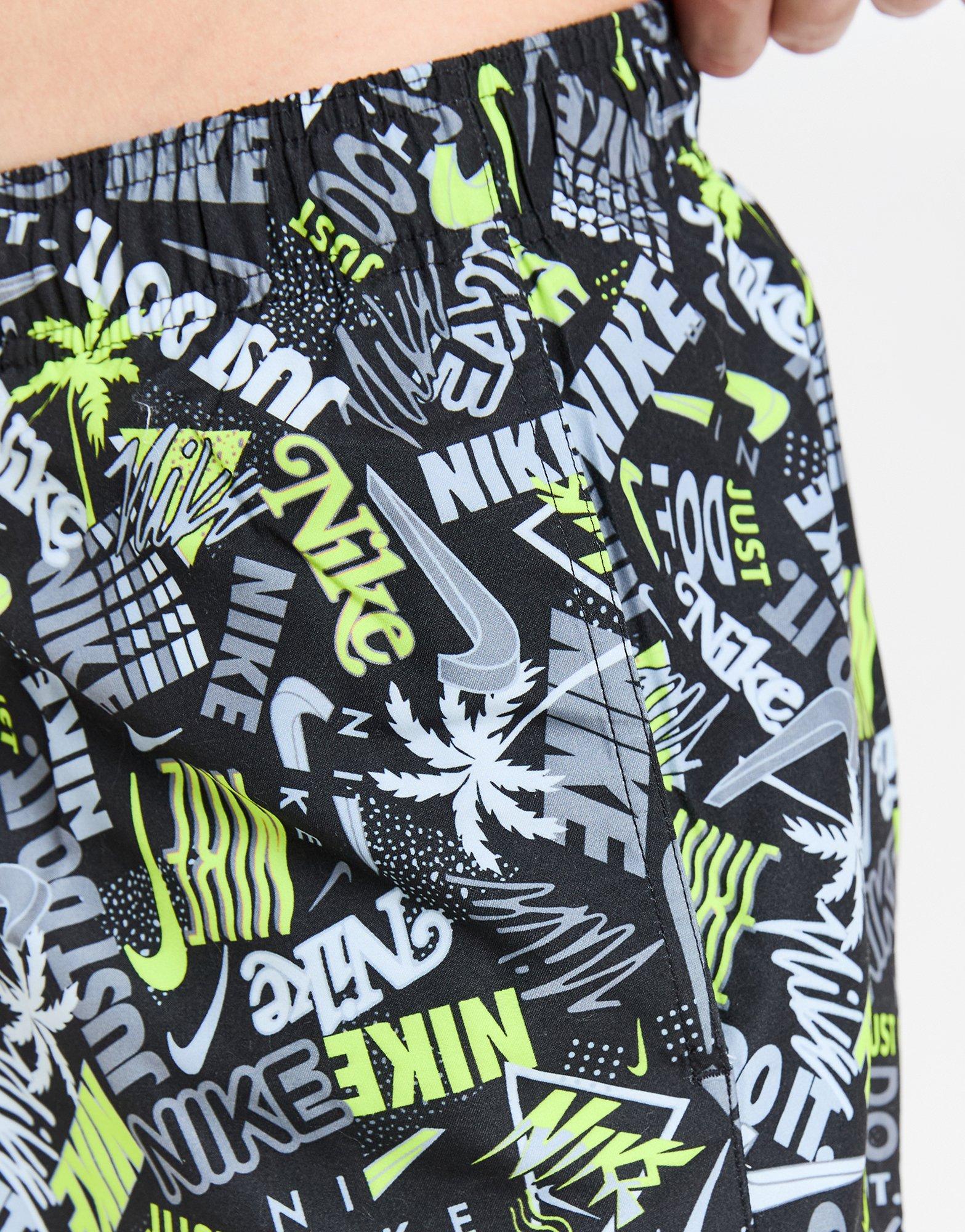 Nike Happy Daze Allover Print Swim Shorts