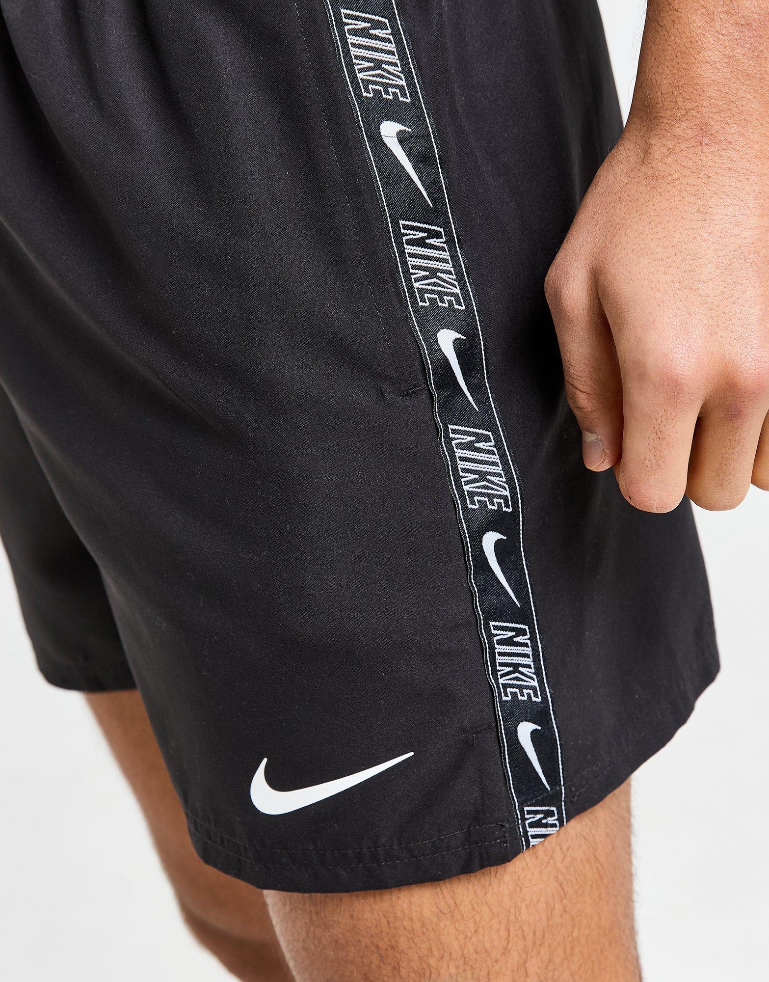 Black Nike Tape Swim Shorts JD Sports Malaysia