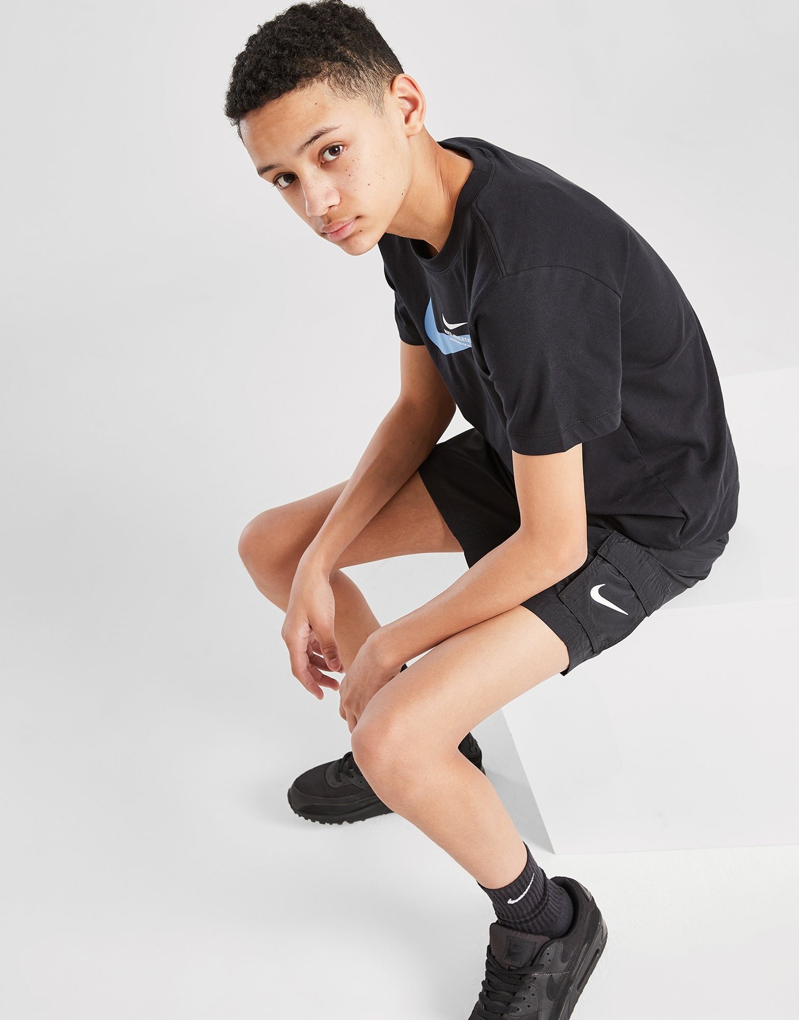 Black Nike Cargo Swim Shorts Junior JD Sports