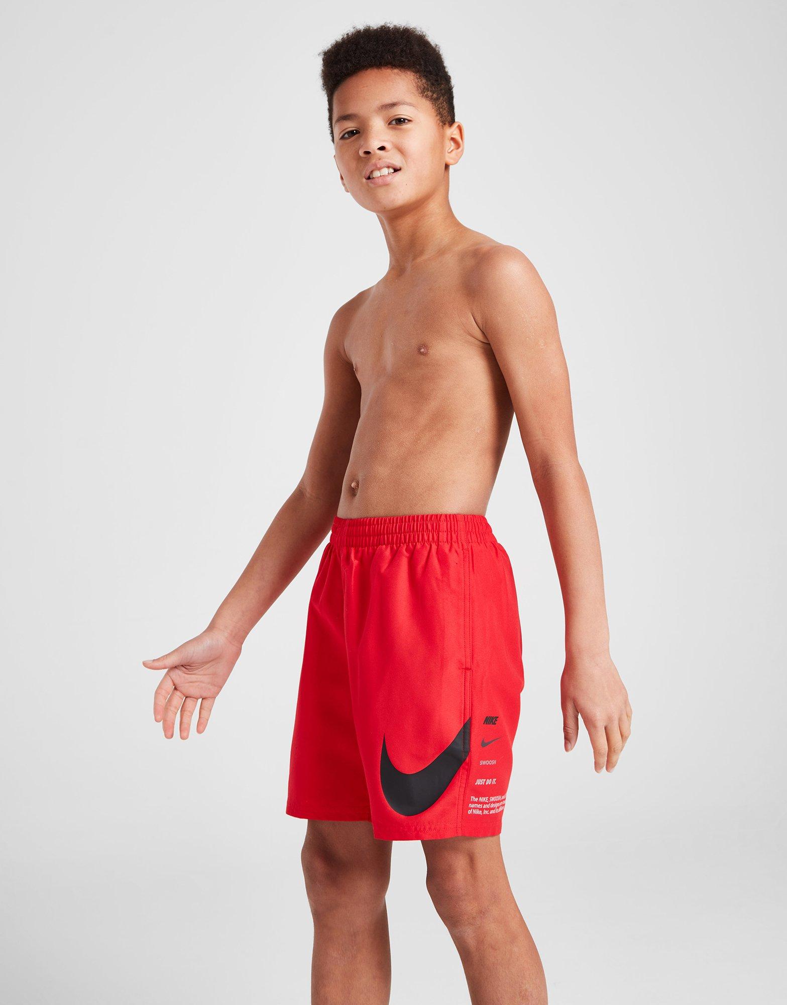 Nike Costume da Bagno Swoosh Stack Junior