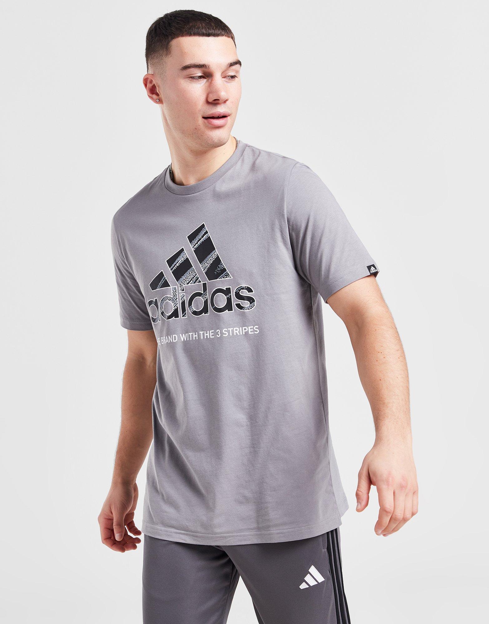 Grey adidas sale t shirt