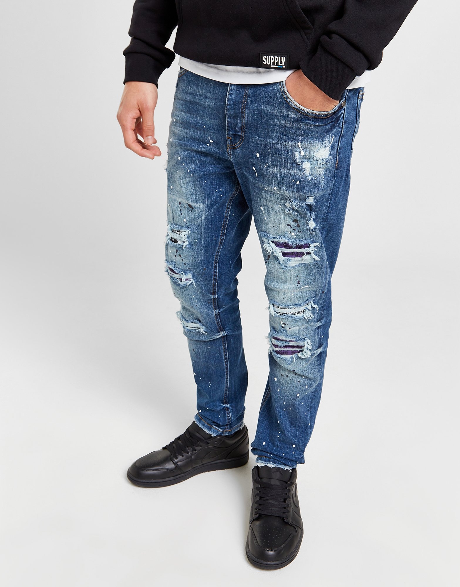 Supply & Demand Calças de Ganga Dona em Azul JD Sports