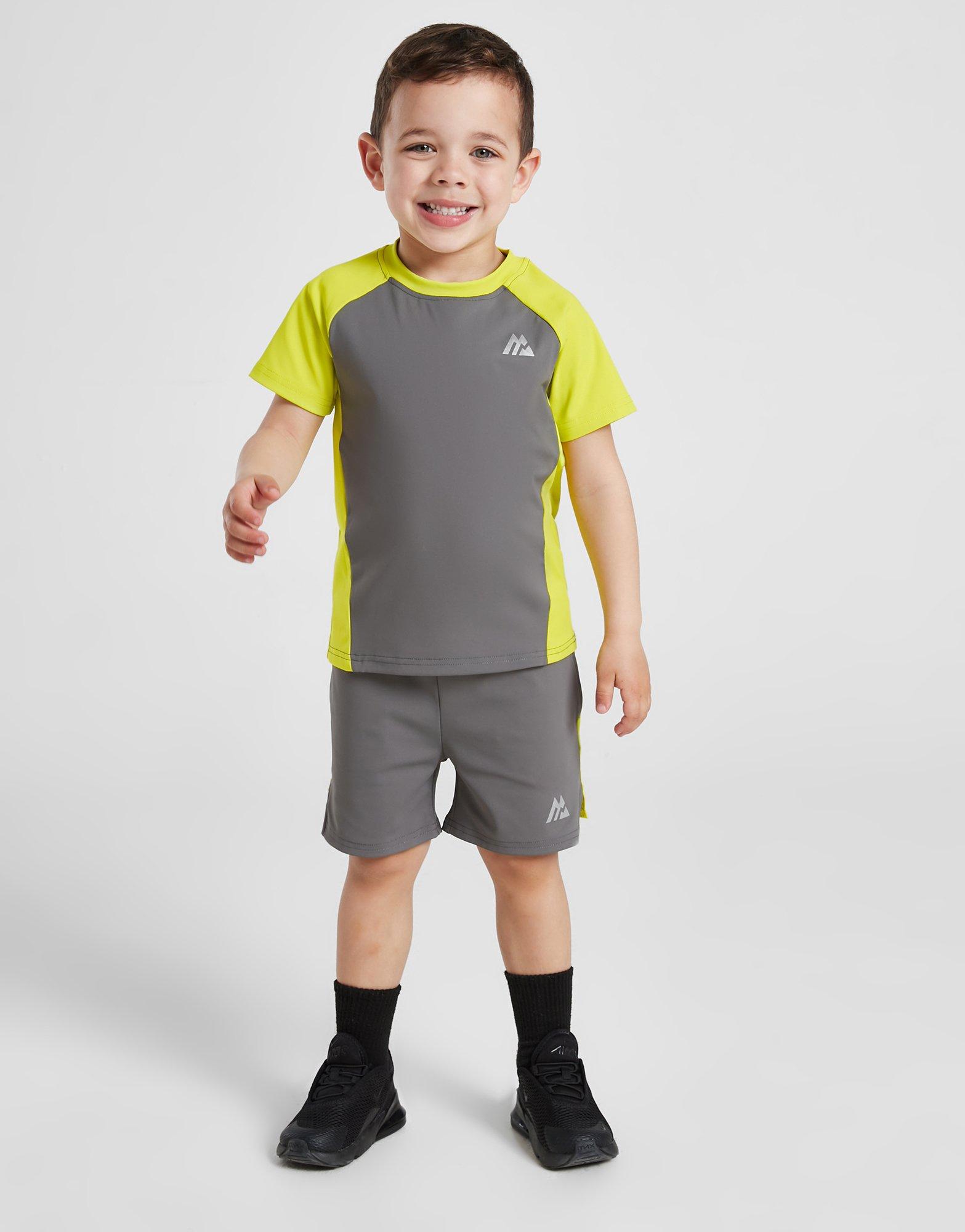 Grey MONTIREX Peak T-Shirt/Shorts Set Children | JD Sports UK