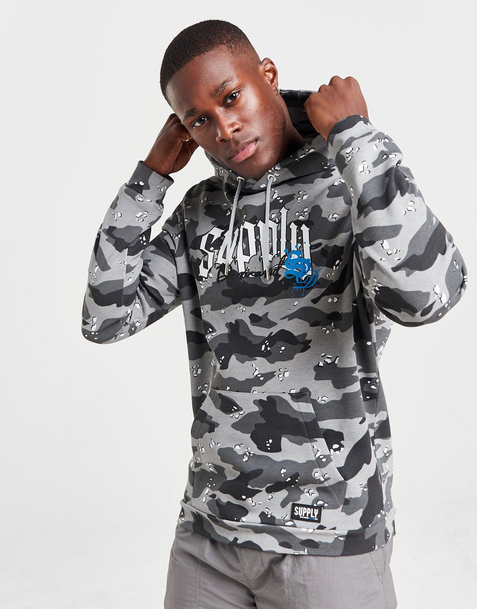 Grey Supply & Demand Bosa All Over Print Hoodie - JD Sports Global