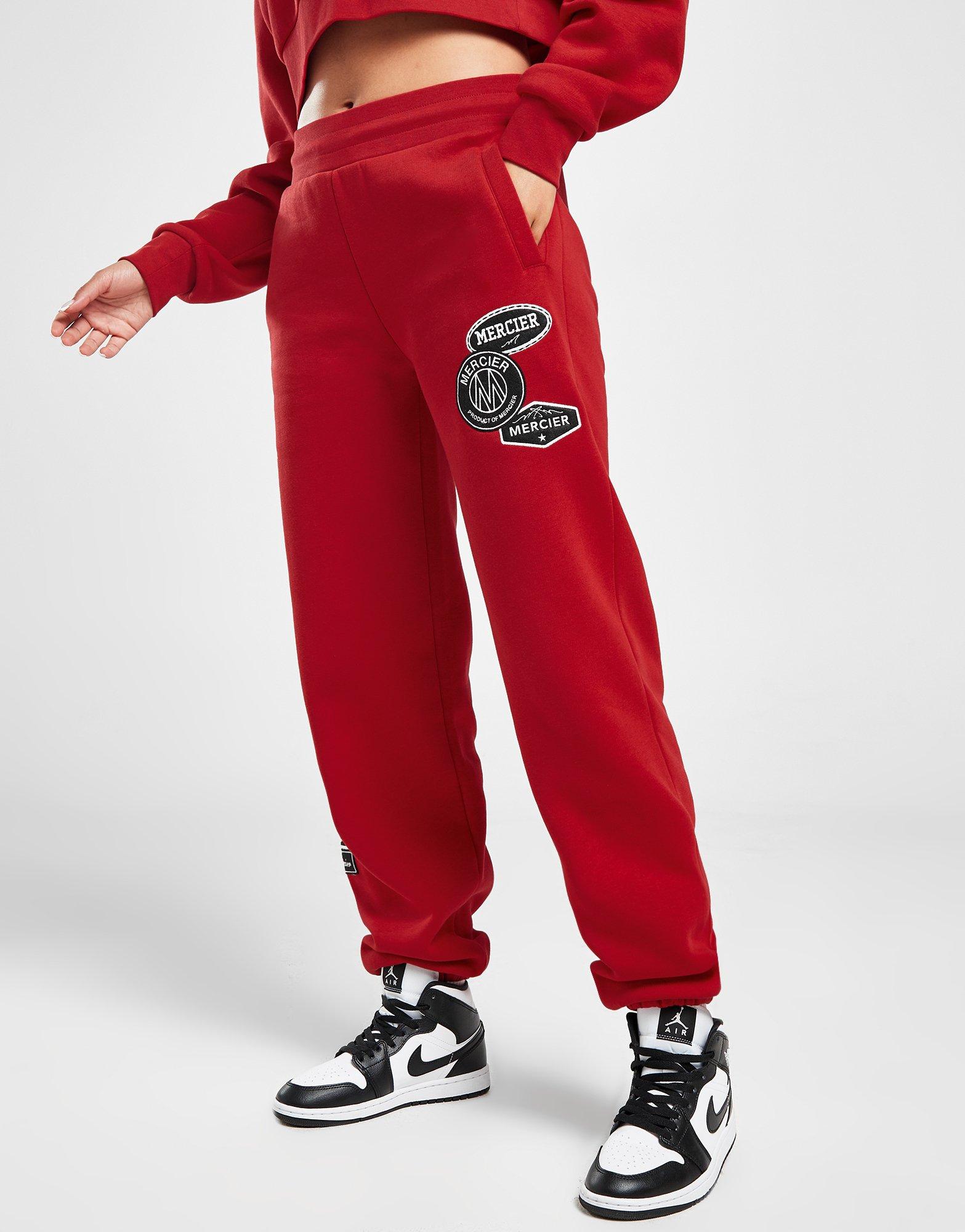 Red MERCIER Badge Joggers