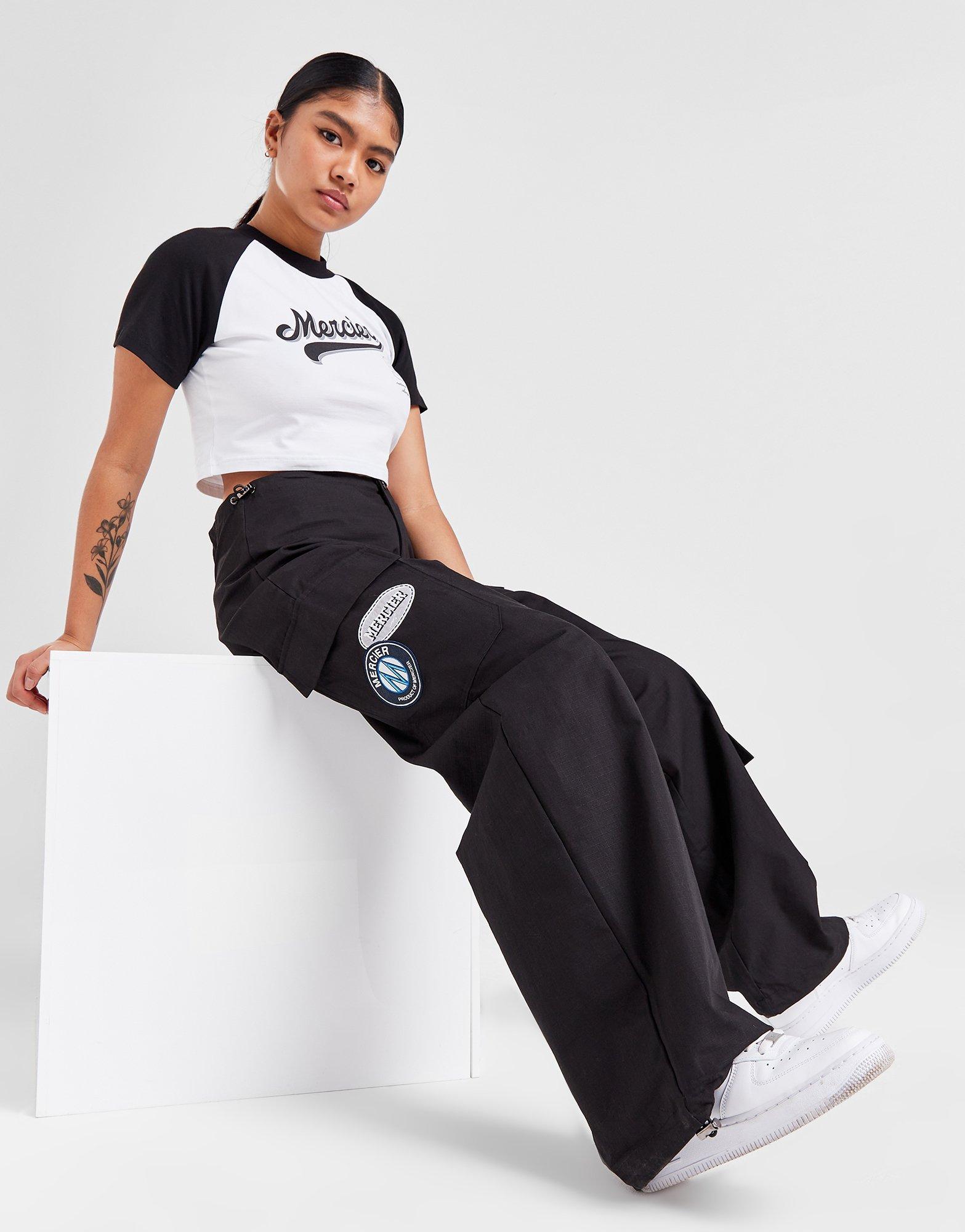 MERCIER Pantaloni Cargo Parachute con Loghi