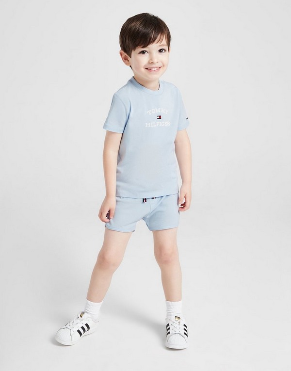 Tommy Hilfiger Conjunto de camiseta y pantalón Corto Flag para bebé