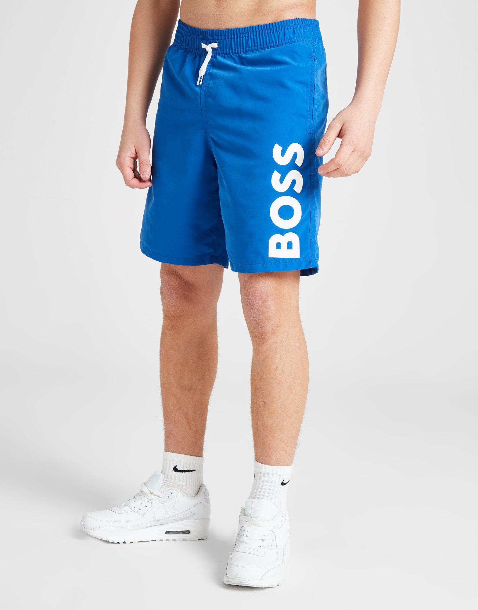 BOSS Side Print Swim Shorts Junior