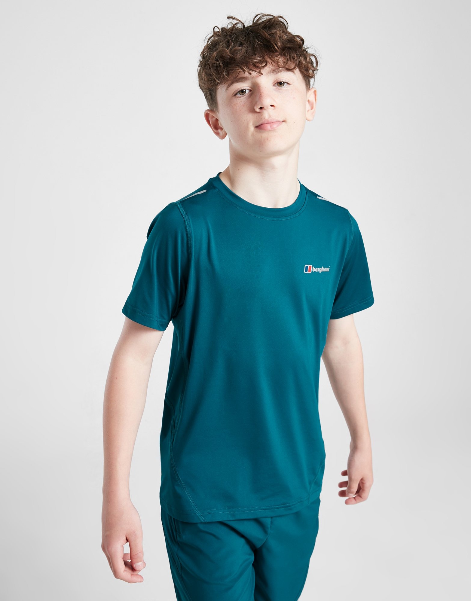 Green Berghaus Reflective Tech T-Shirt Junior | JD Sports UK