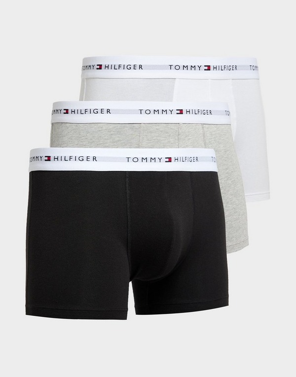 Grey Tommy Hilfiger Underwear 3-Pack Trunks - JD Sports Ireland