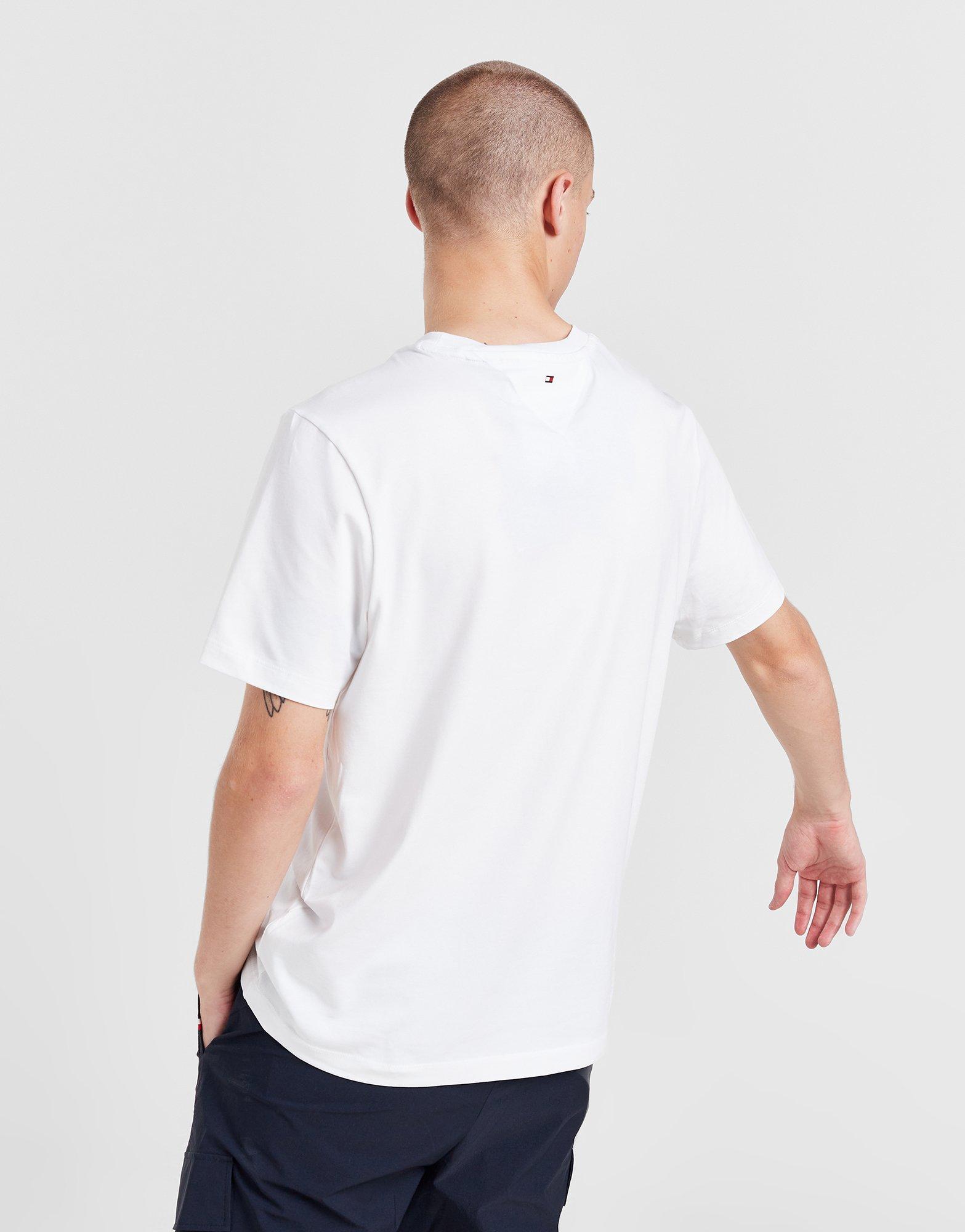 White Tommy Hilfiger Logo T-Shirt - JD Sports Ireland