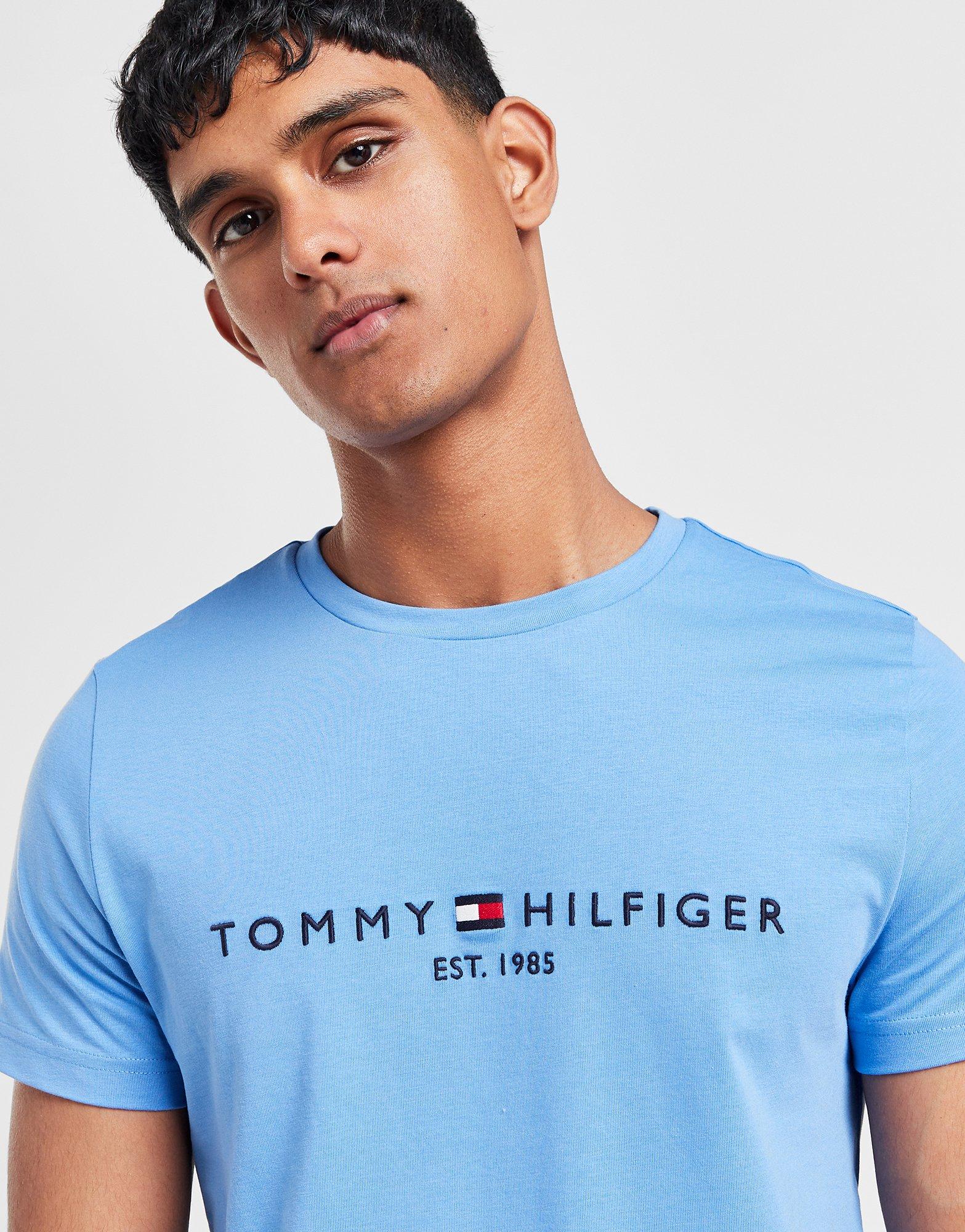 Tommy Hilfiger T-shirt Logo Brodé Homme Noir- JD Sports France