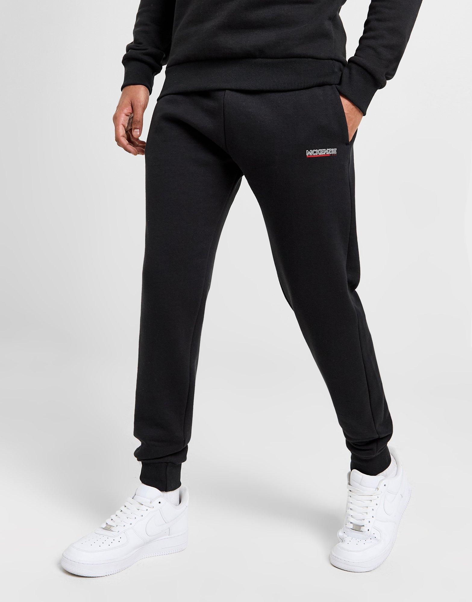 Black McKenzie Essential Edge Open Hem Joggers - JD Sports NZ