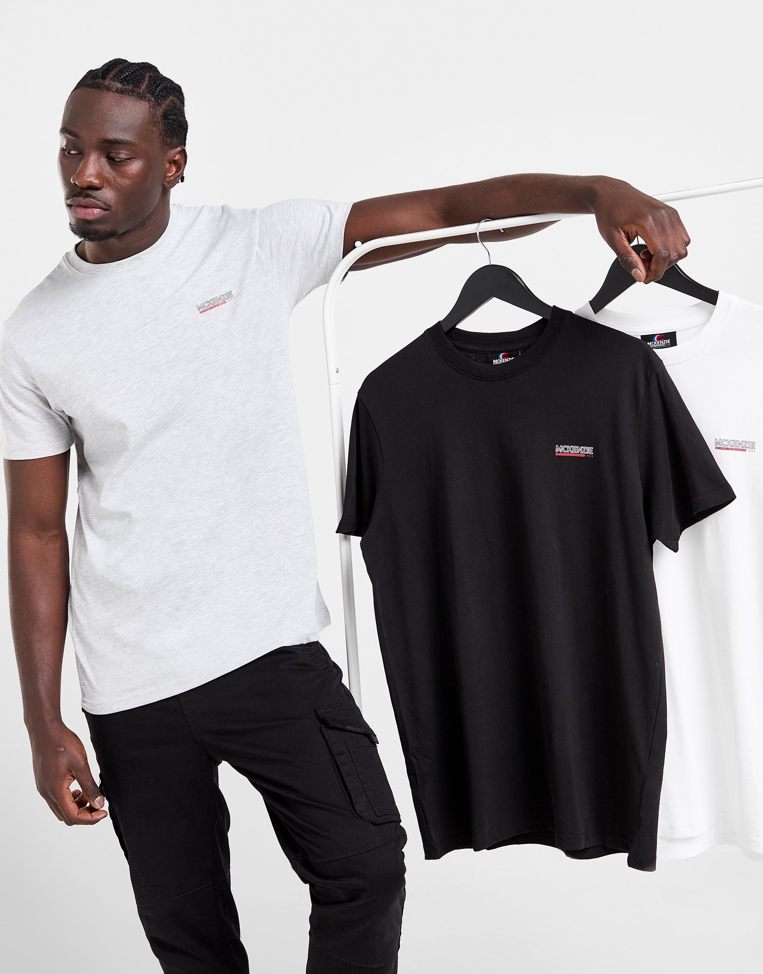 Black McKenzie 3Pack Essential TShirts JD Sports UK