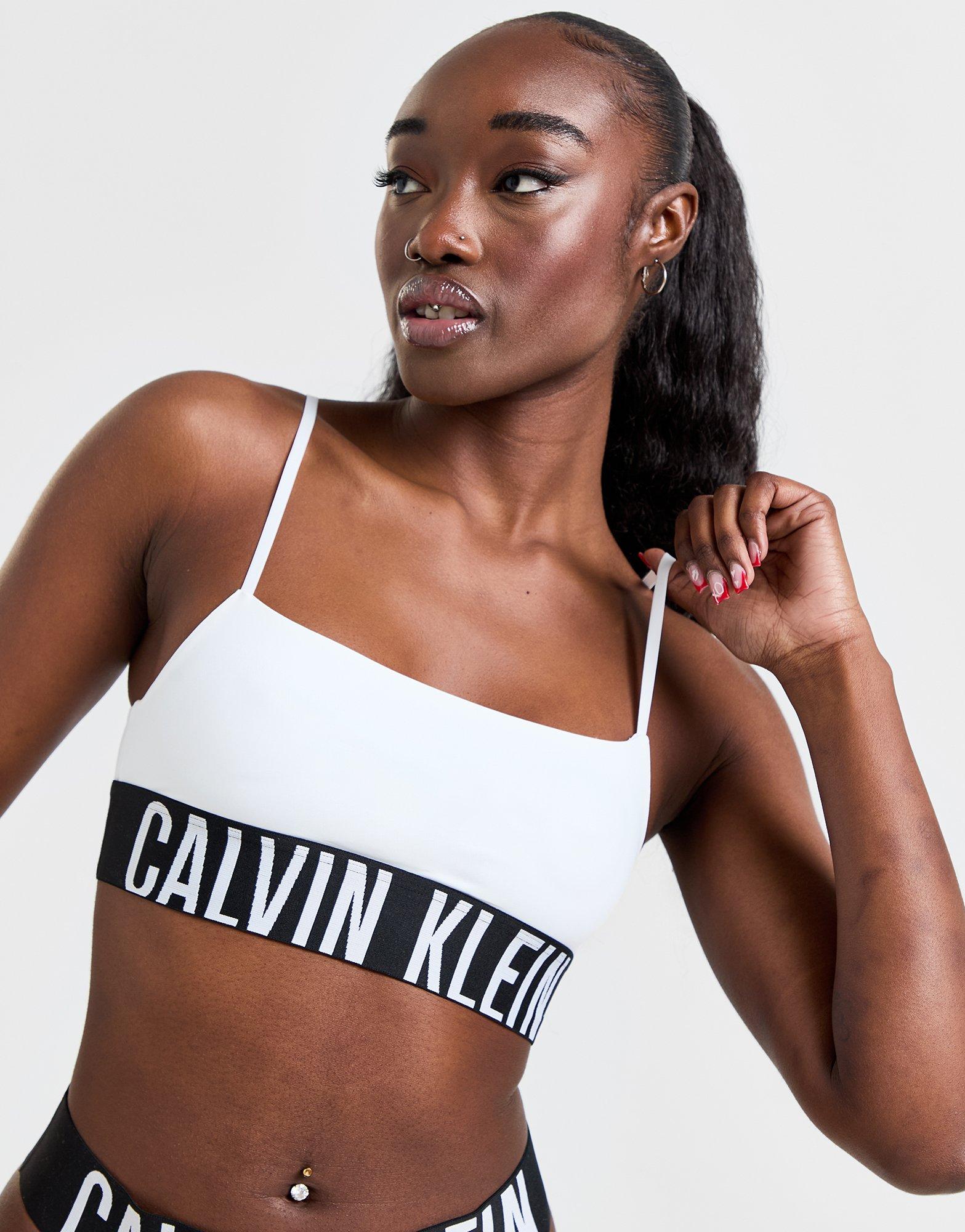 White Calvin Klein Underwear Intense Power Bralette - JD Sports Ireland