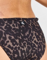 Calvin Klein Swim Monogram Print Bikini Bottoms