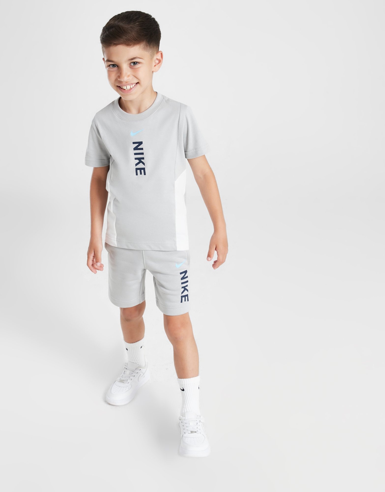 Grey Nike Hybrid T-Shirt/Shorts Set Children | JD Sports UK