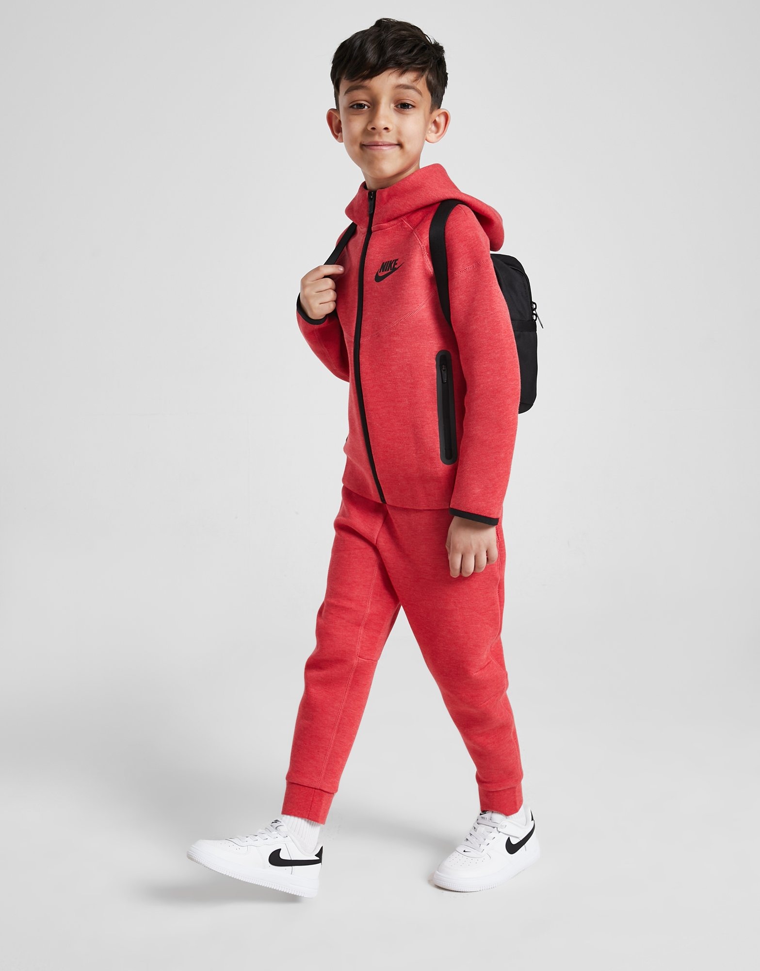 Baby red nike tracksuit hotsell