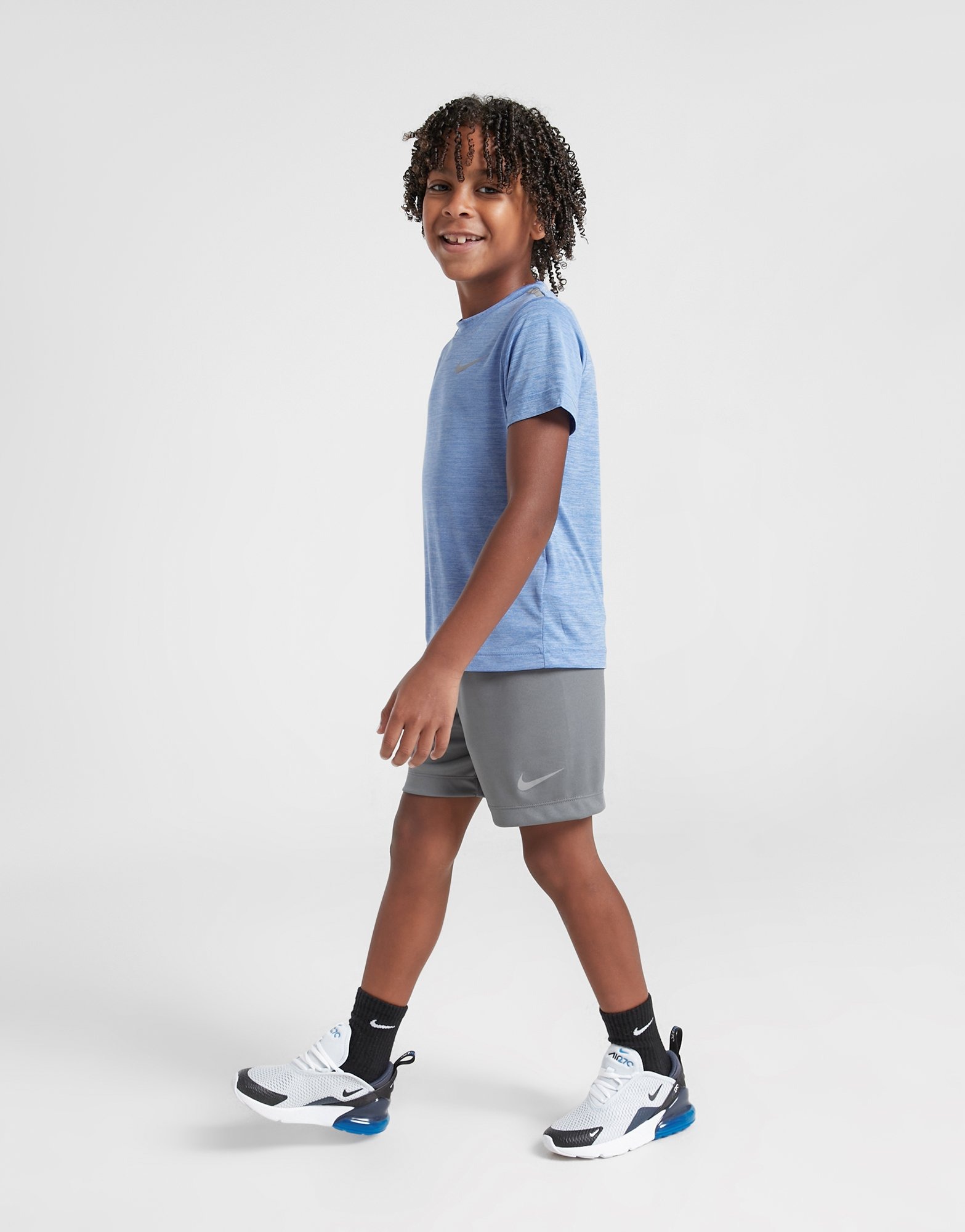 Blue Nike Miler T-Shirt/Shorts Set Children - JD Sports Ireland