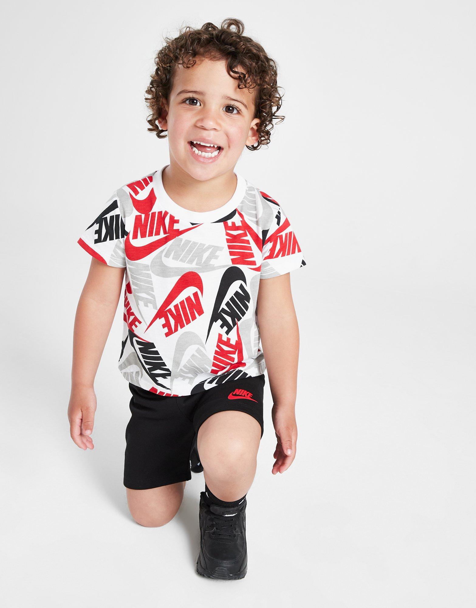 Nike All Over Print T-Shirt/Shorts Set Infant