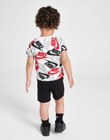 Nike Set Maglia All Over Print/Pantaloncini Neonati