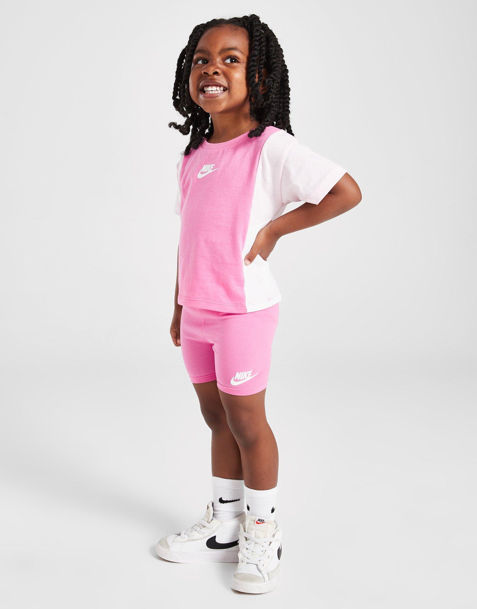 Nike Girls' Colour Block T-Shirt/Shorts Set Babys