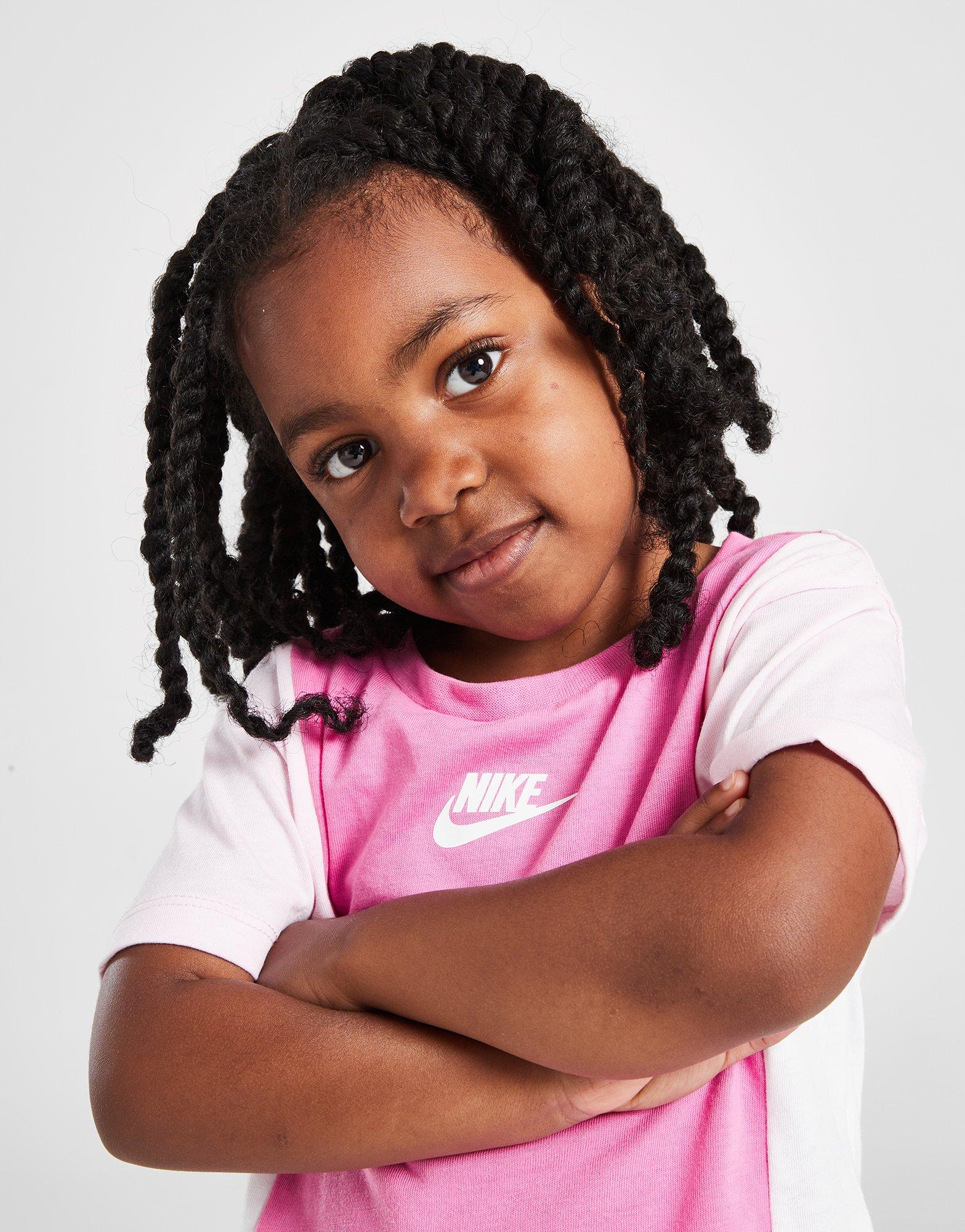 Nike Girls' Colour Block T-Shirt/Shorts Set Babys