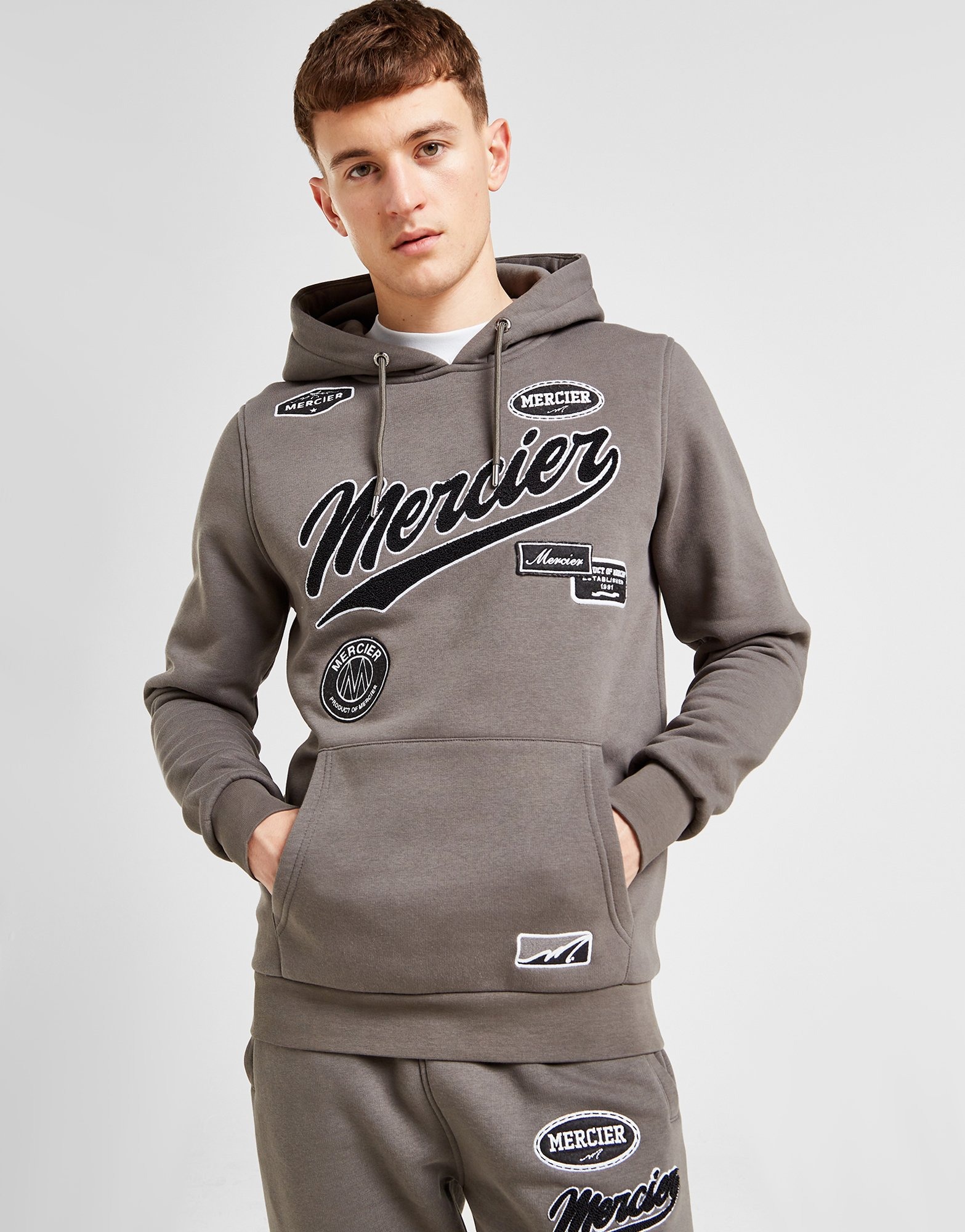 Grey MERCIER Team Hoodie | JD Sports UK