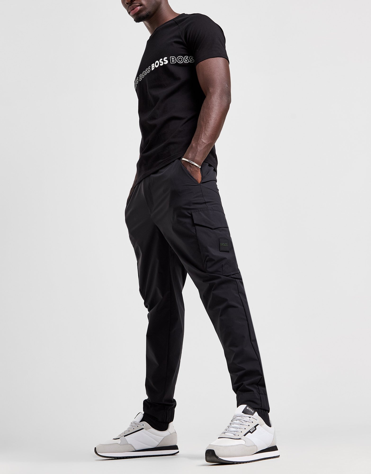 Zwart BOSS Urbanex Cargo Pants JD Sports Nederland