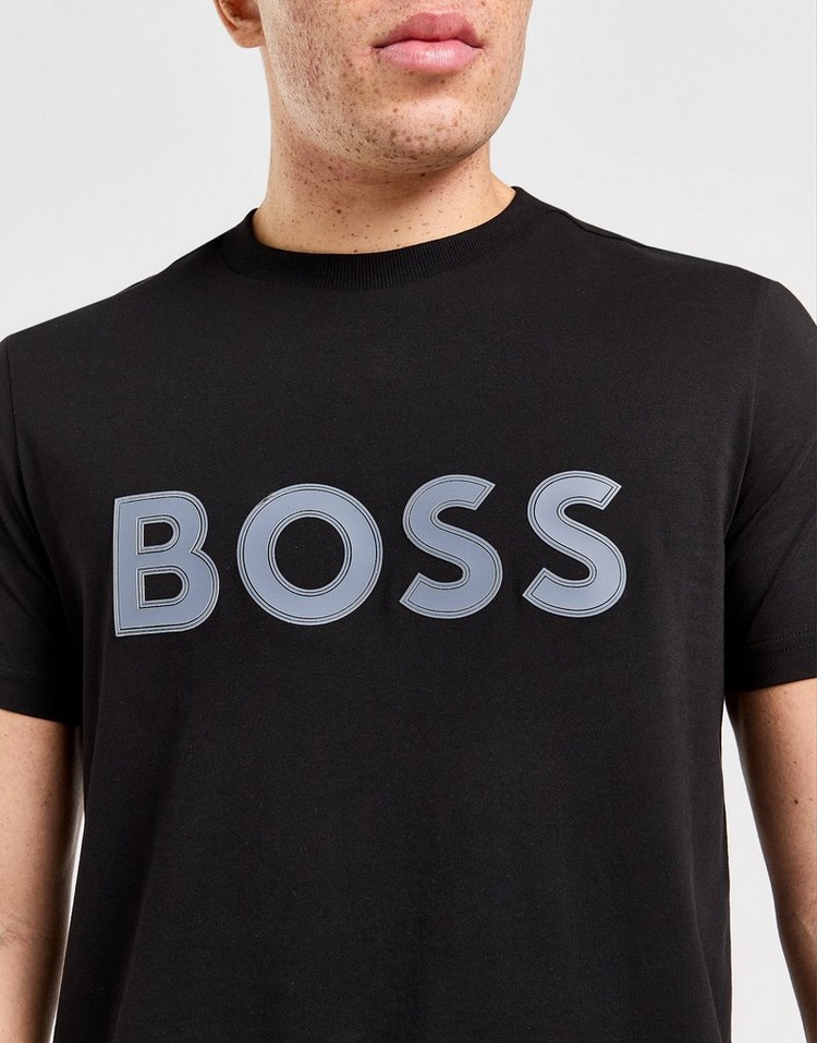 Black BOSS Large Logo T-Shirt | JD Sports UK