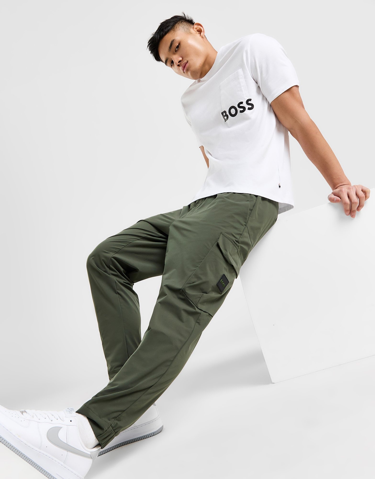 Green BOSS Urbanex Cargo Pants JD Sports UK